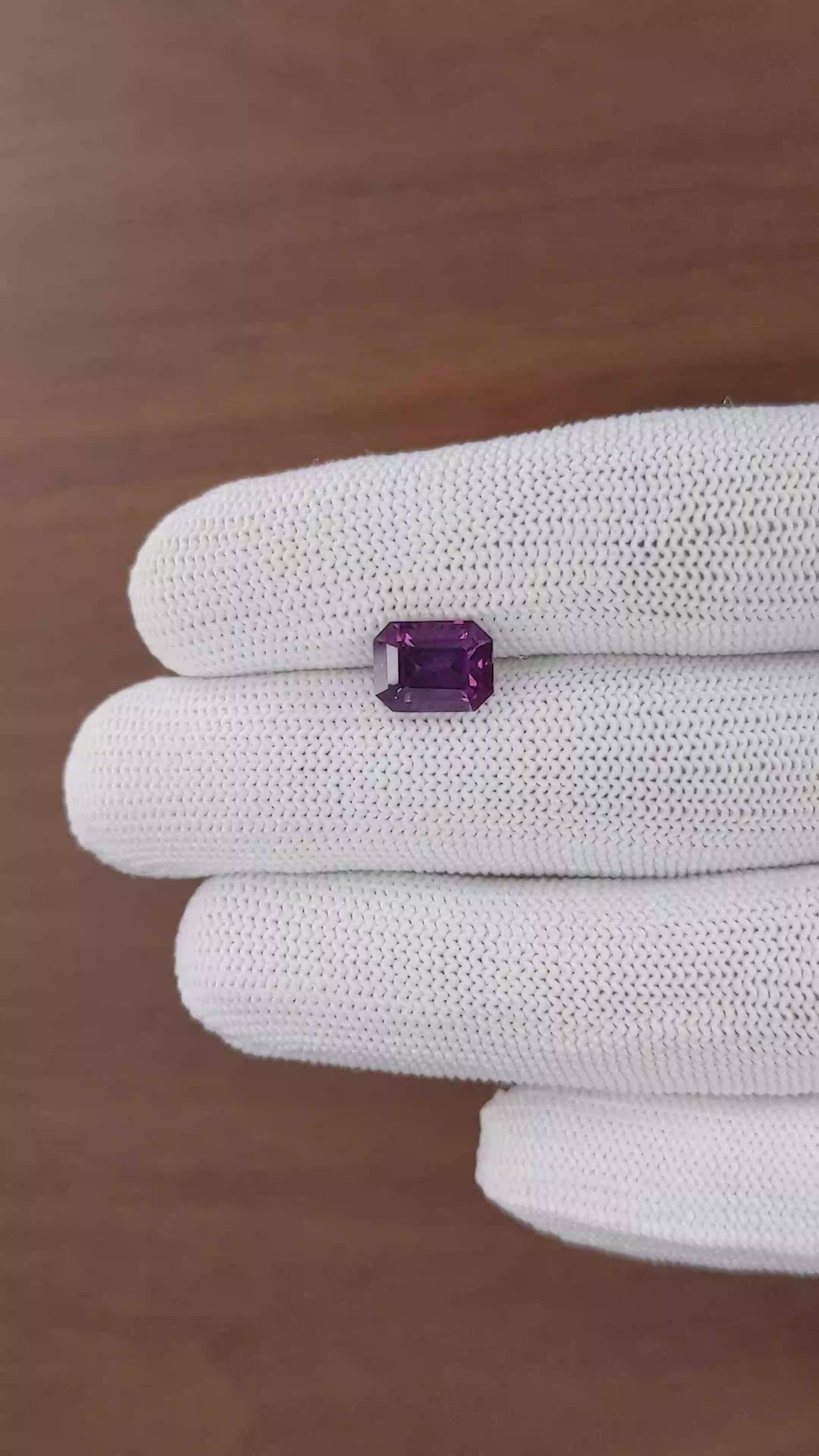 3.54 Ct. Pinkish Purple Spinel from South Africa Size Video