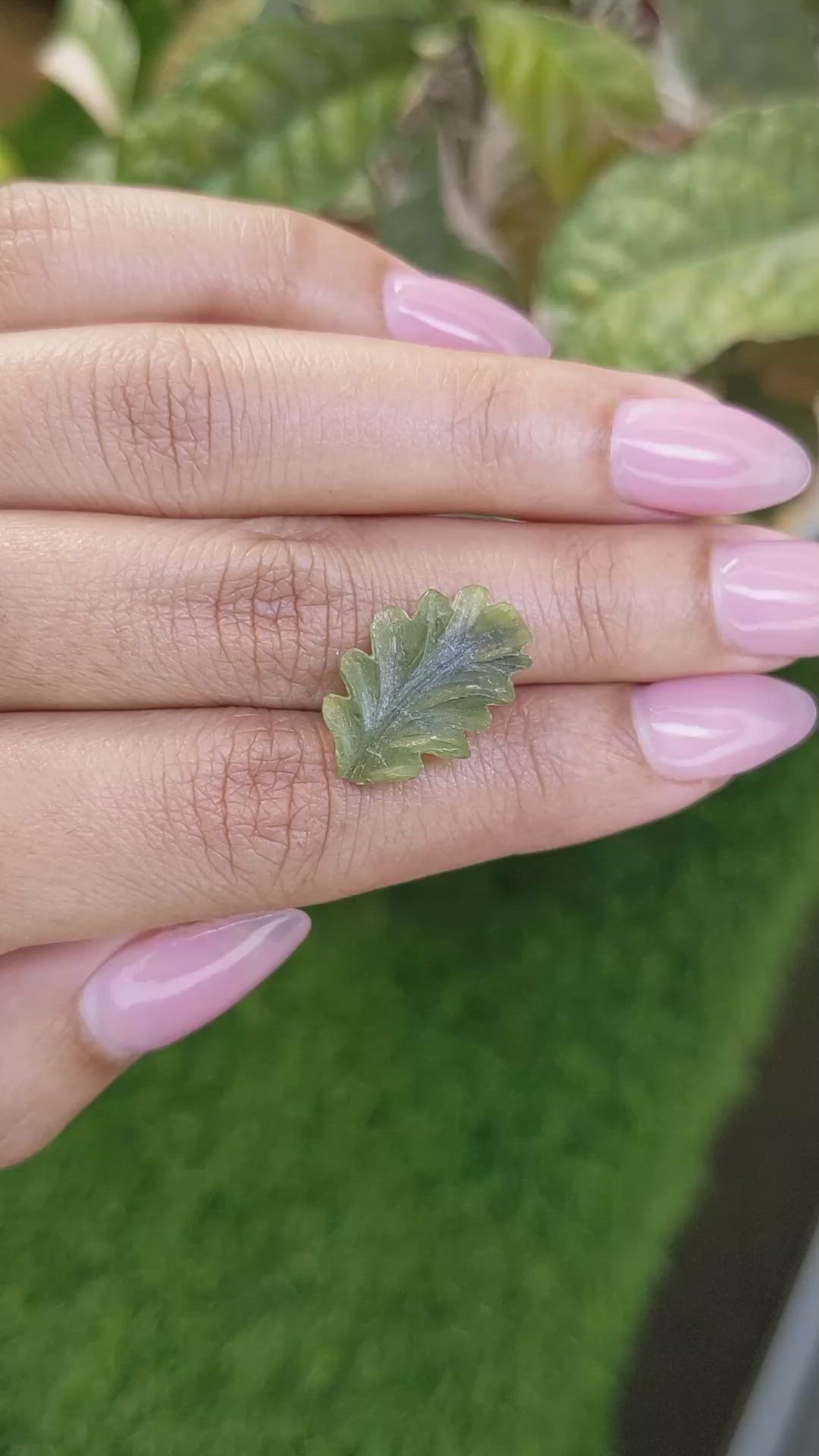 4.77 Ct. Green Jade from Burma (Myanmar) Size Video