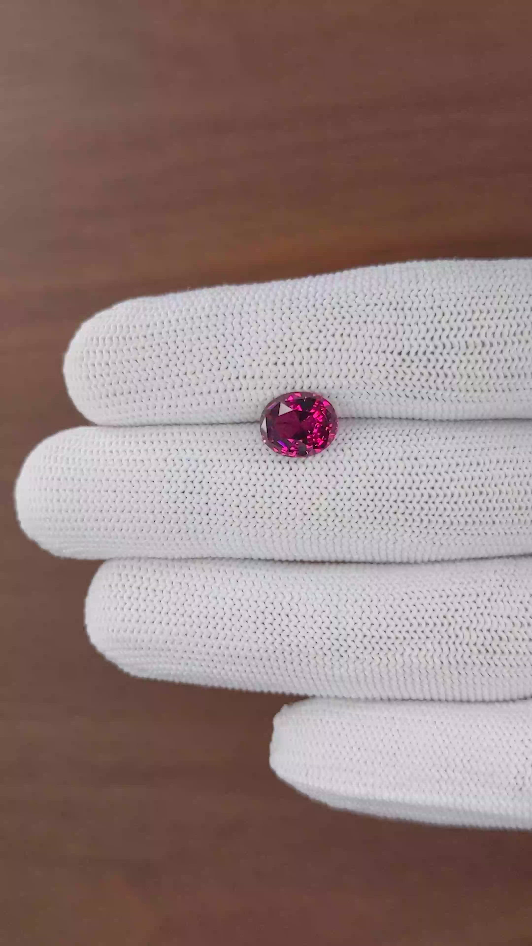 3.13 Ct. Reddish Pink Spinel from South Africa Size Video