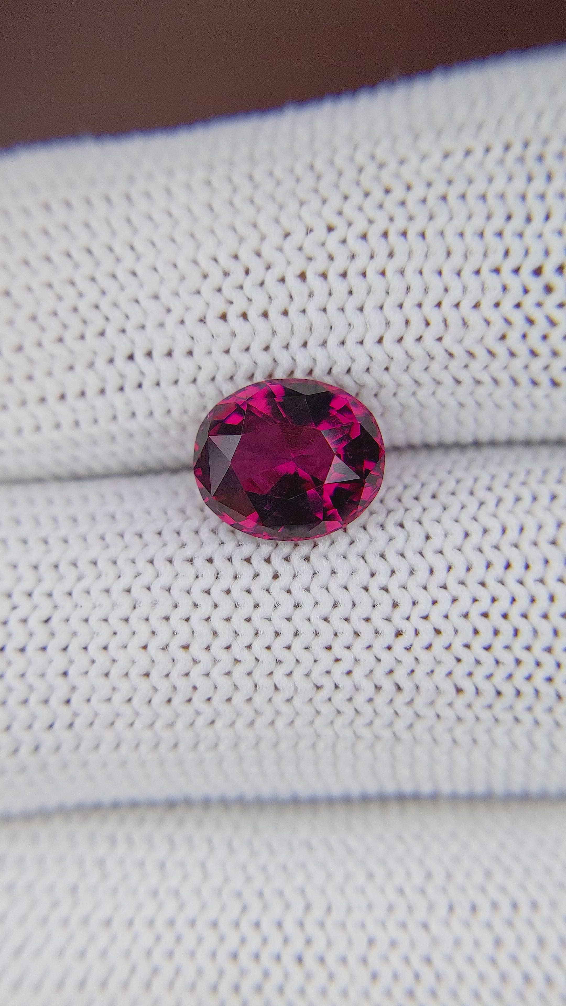 3.13 Ct. Reddish Pink Spinel from South Africa Size Video