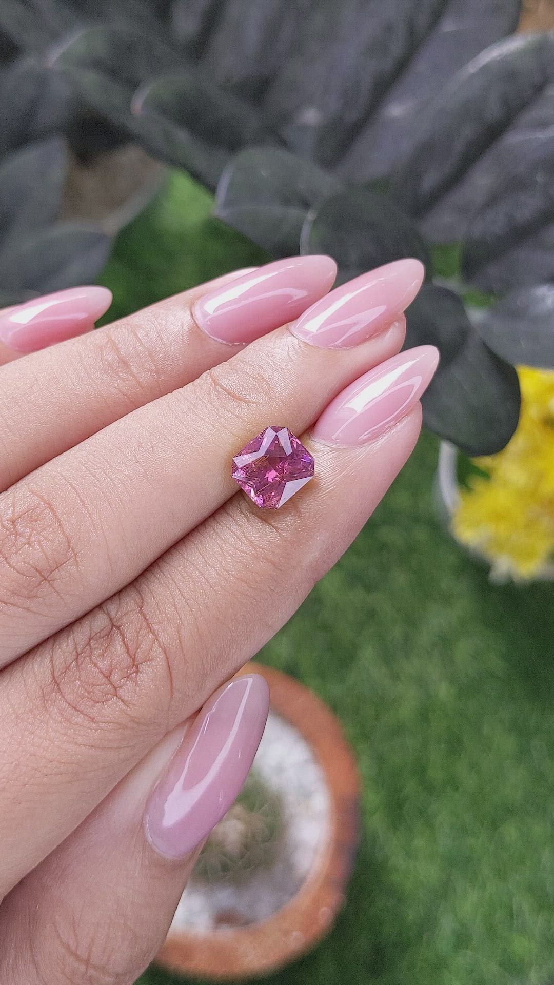 2.27 Ct. Purplish Pink Spinel from South Africa Size Video