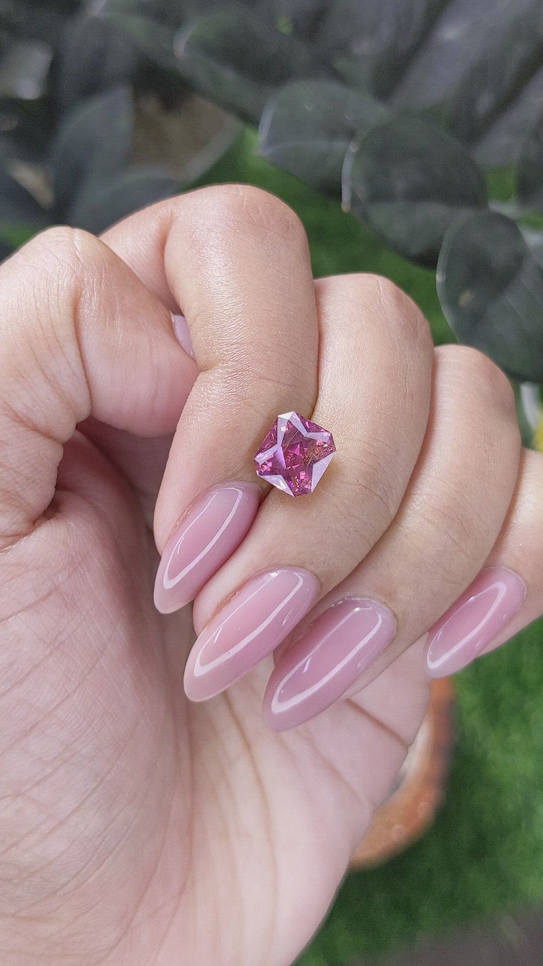 2.27 Ct. Purplish Pink Spinel from South Africa Size Video