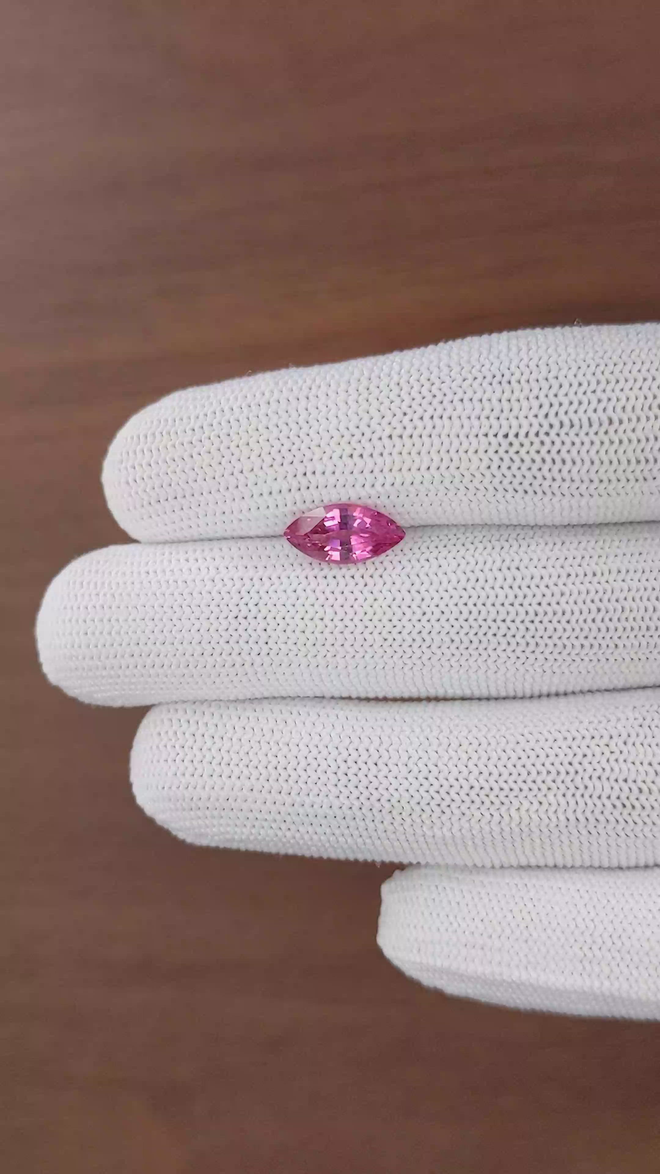 2.20 Ct. Purplish Pink Spinel from South Africa Size Video