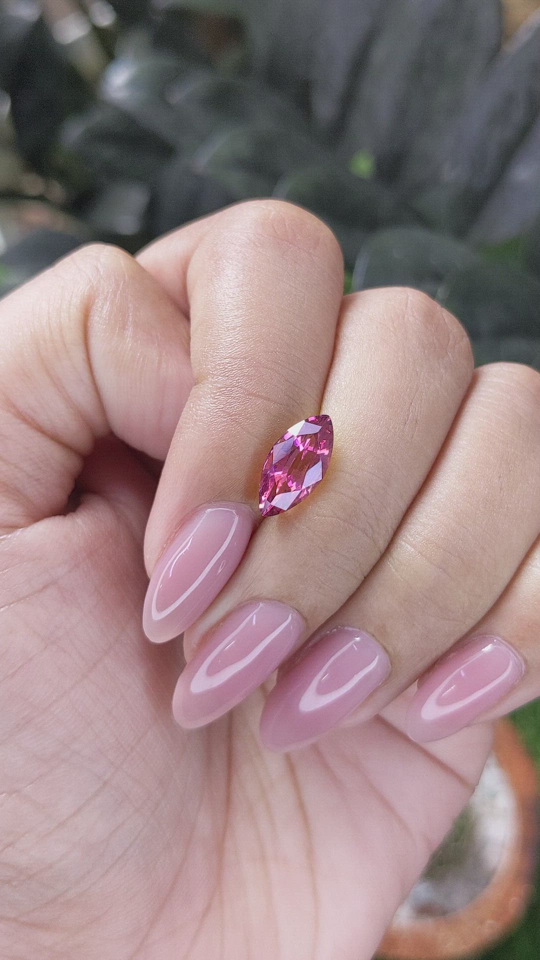 2.20 Ct. Purplish Pink Spinel from South Africa Size Video