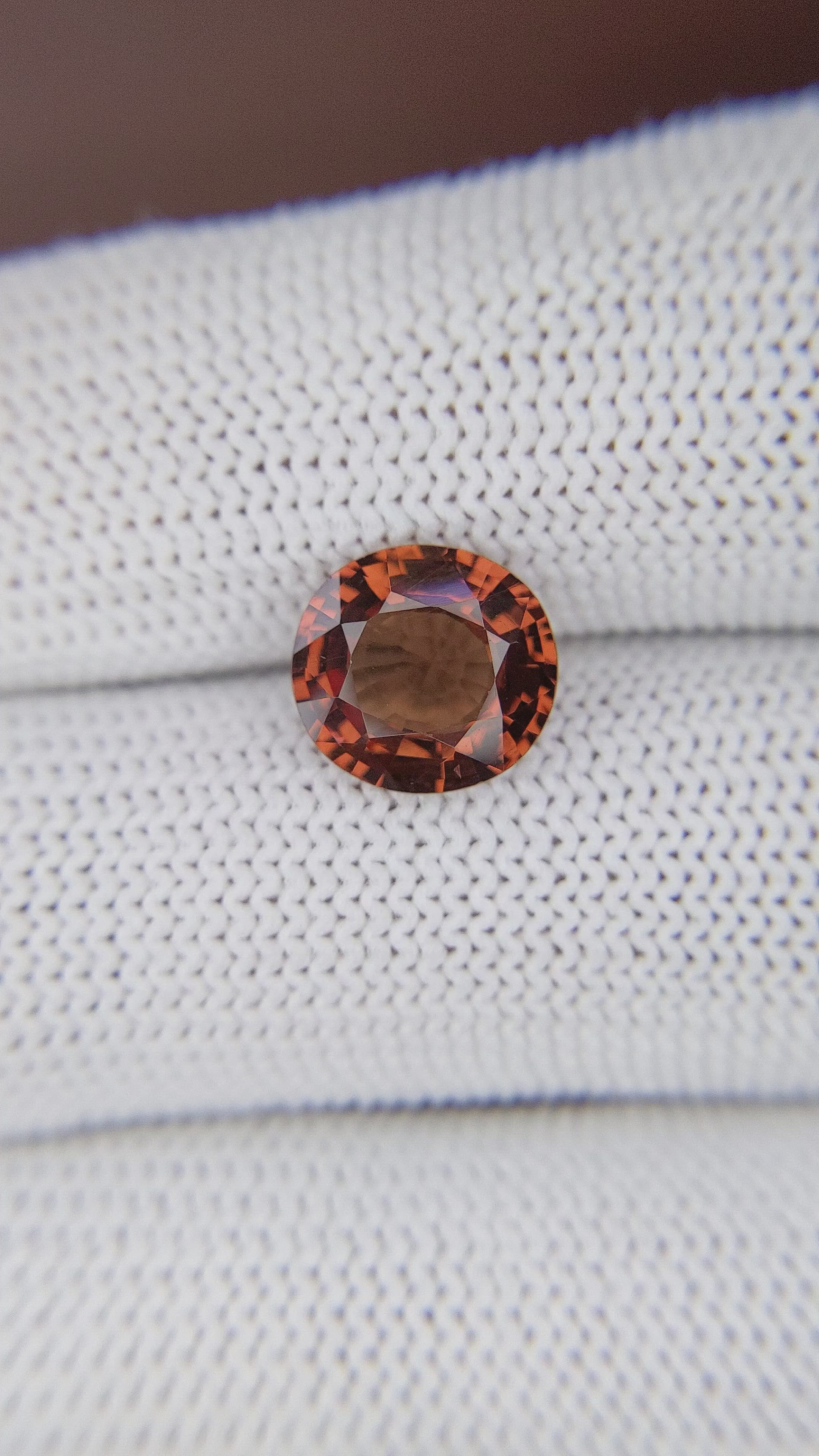 3.10 Ct. Brownish Orange Spinel from South Africa Size Video