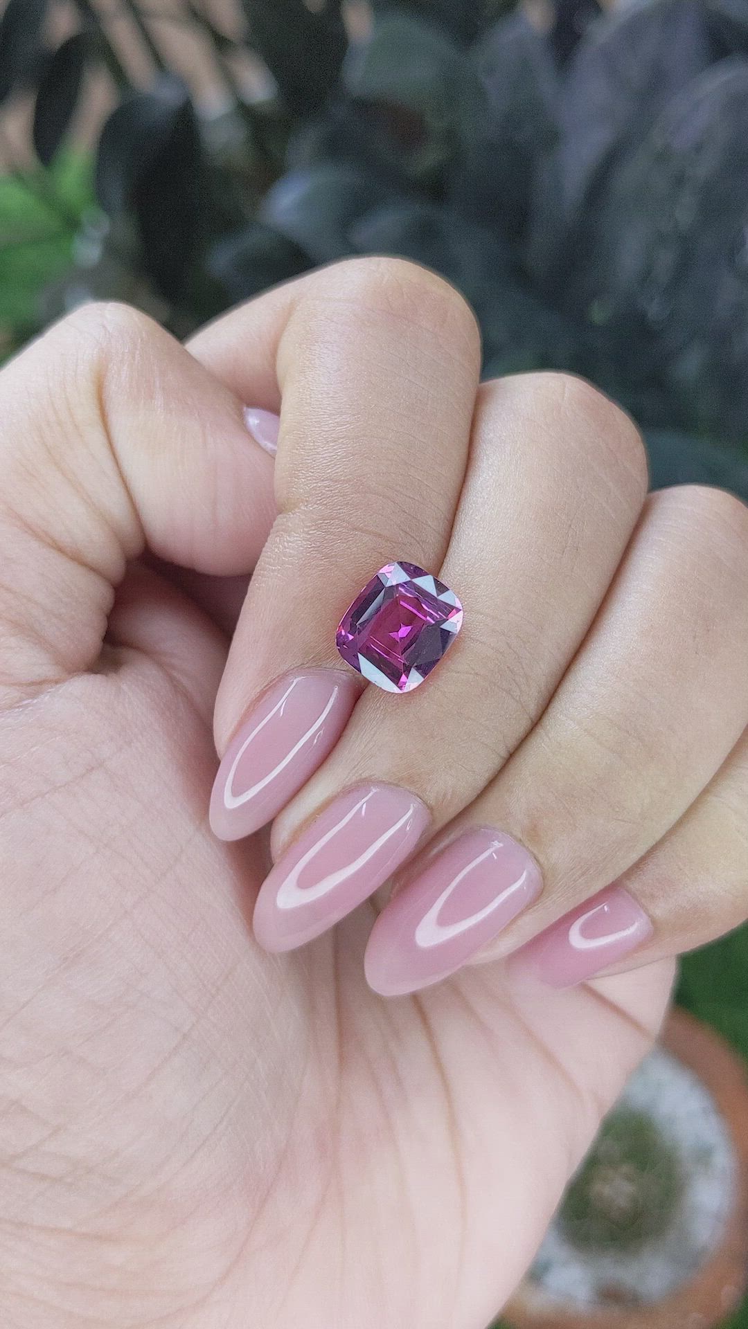 2.69 Ct. Pinkish Purple Spinel from South Africa Size Video