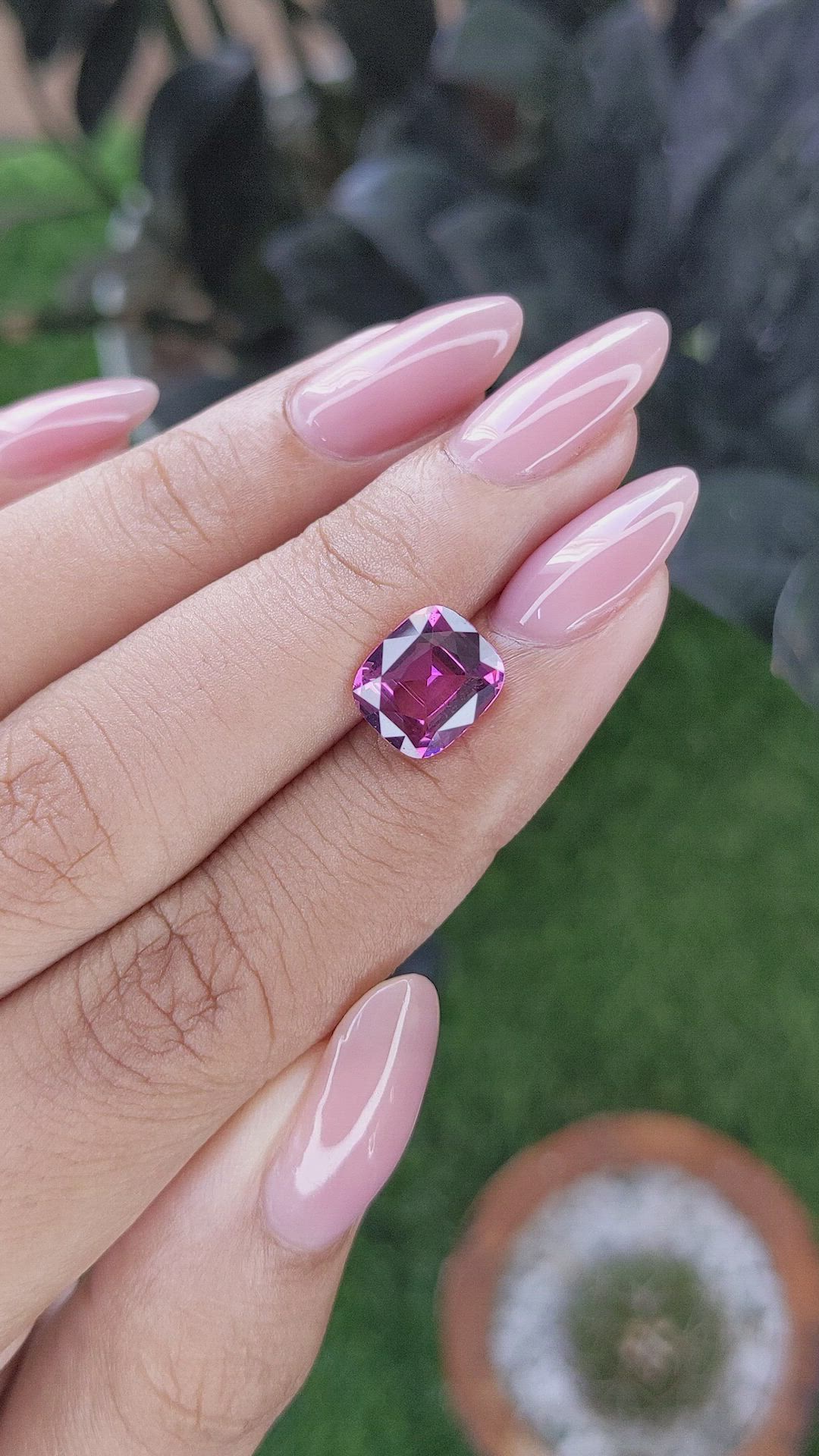 2.69 Ct. Pinkish Purple Spinel from South Africa Size Video