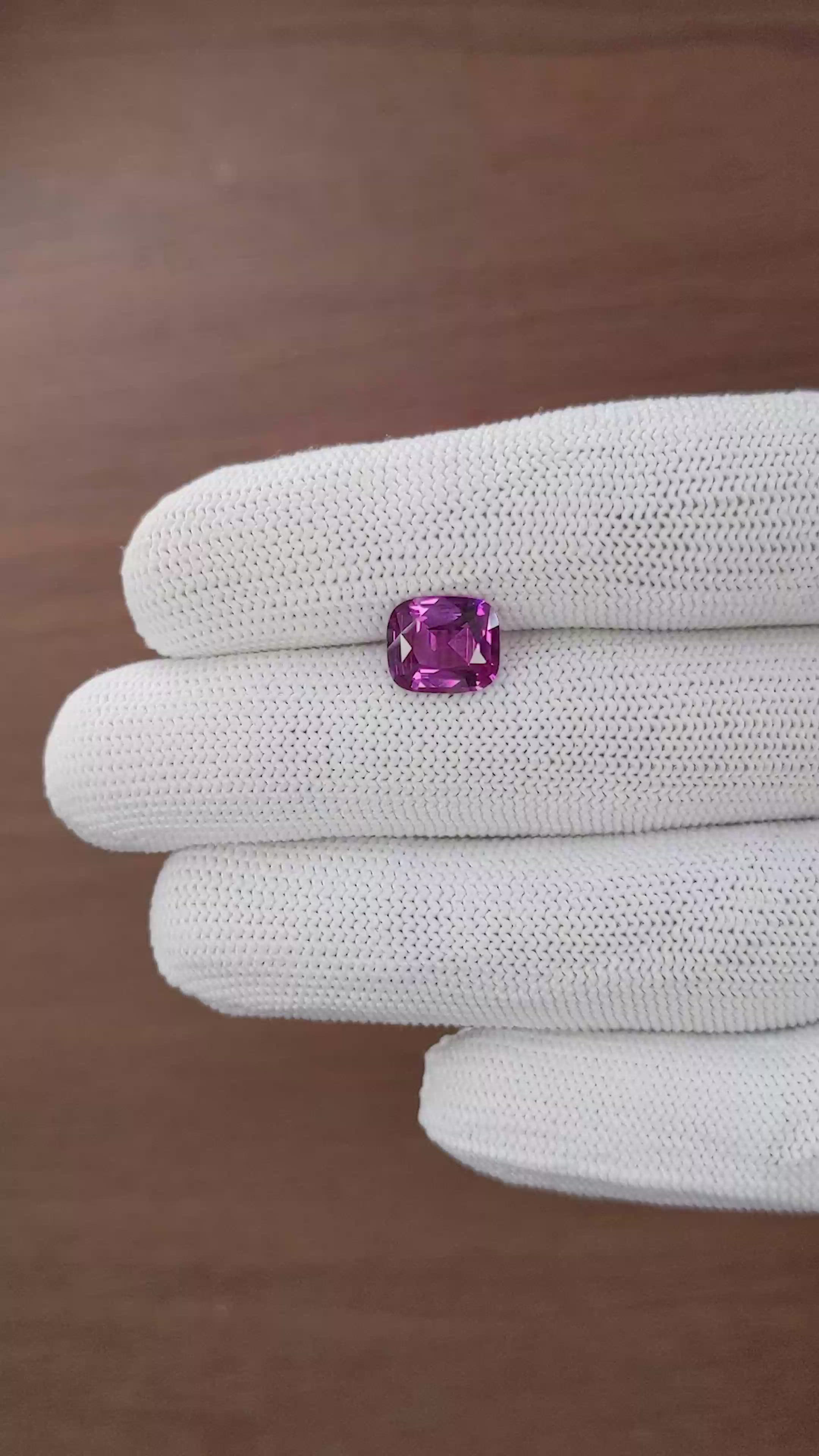 2.69 Ct. Pinkish Purple Spinel from South Africa Size Video