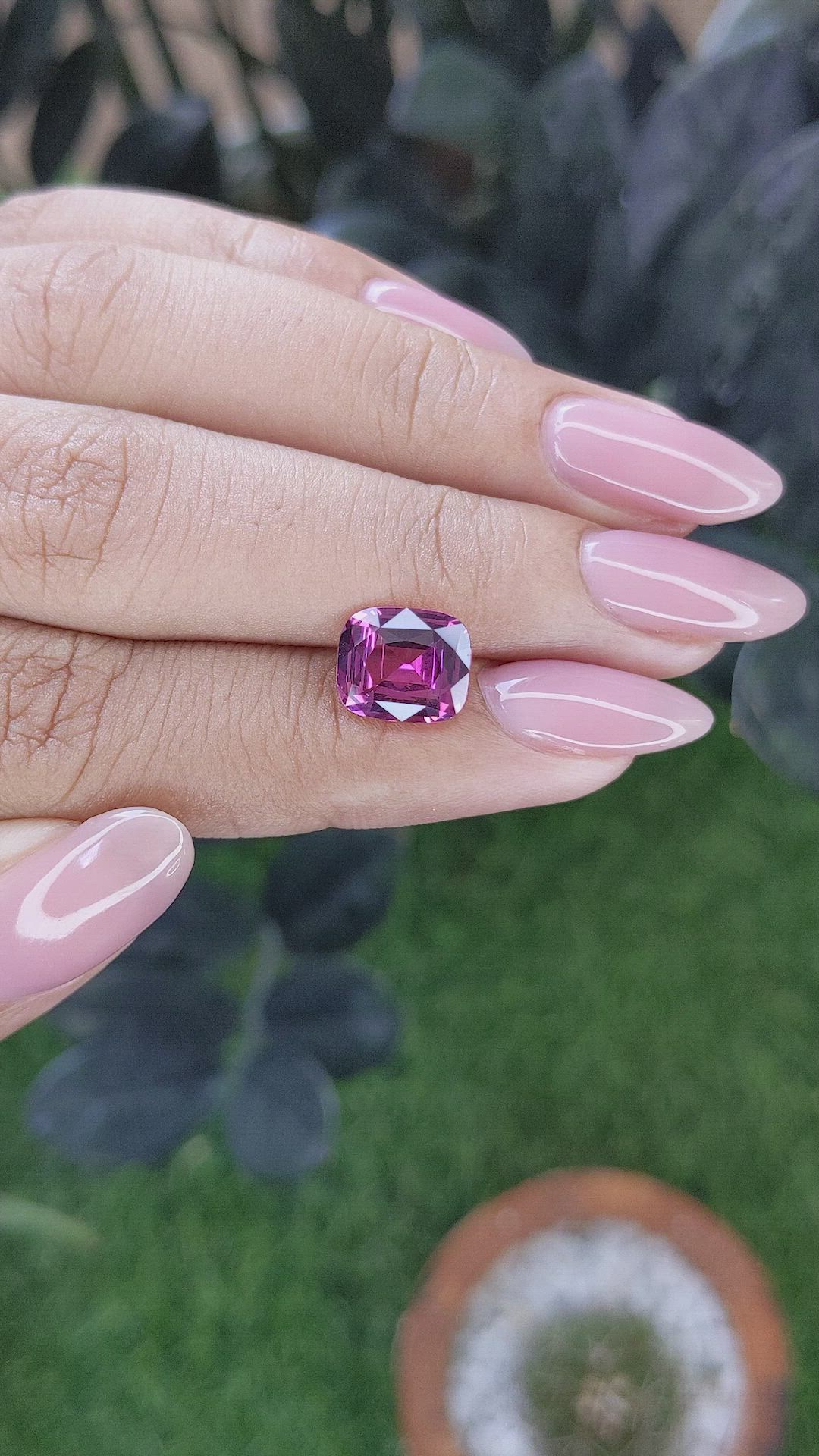 2.69 Ct. Pinkish Purple Spinel from South Africa Size Video