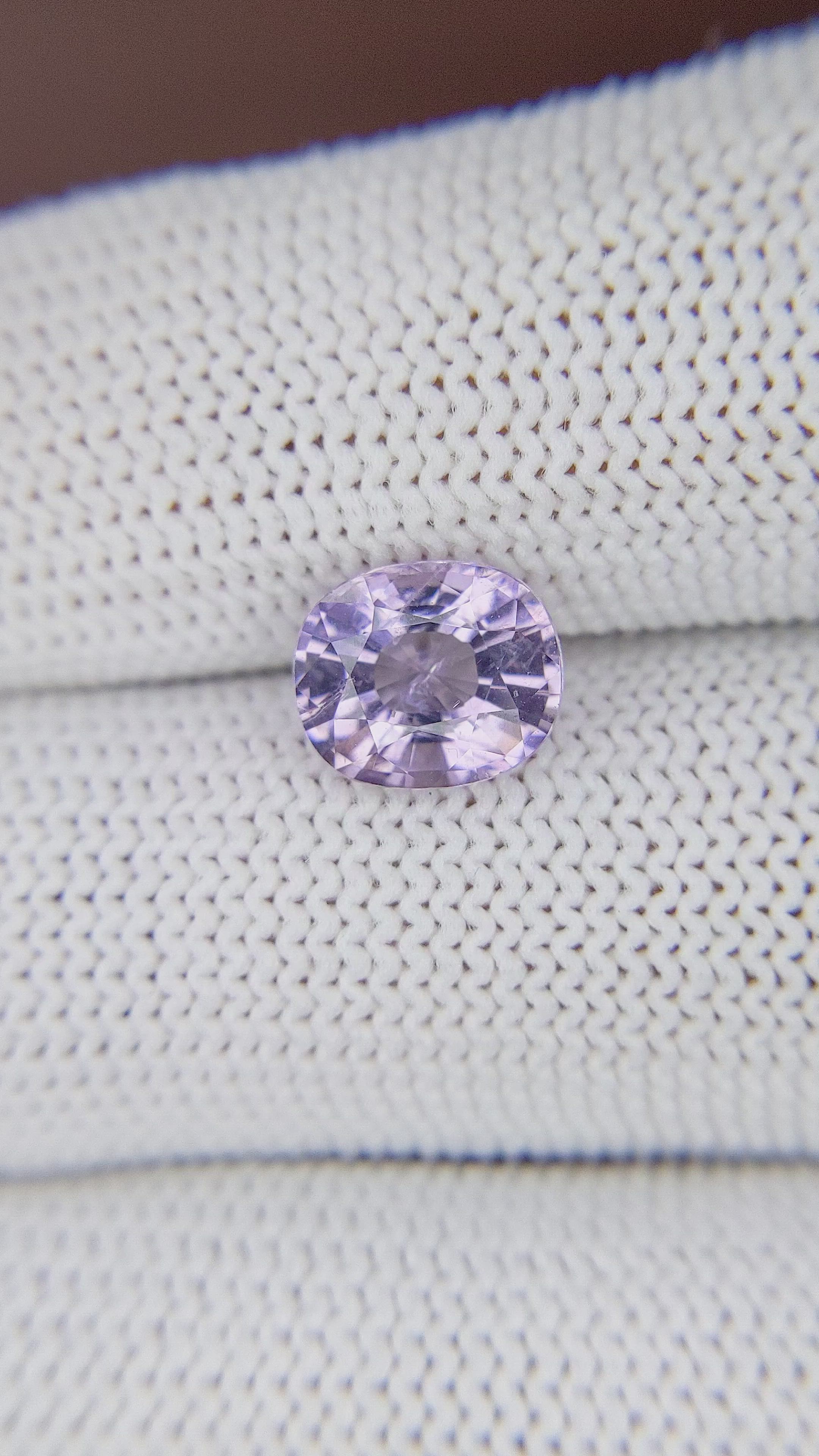 2.36 Ct. Purple Spinel from South Africa Size Video