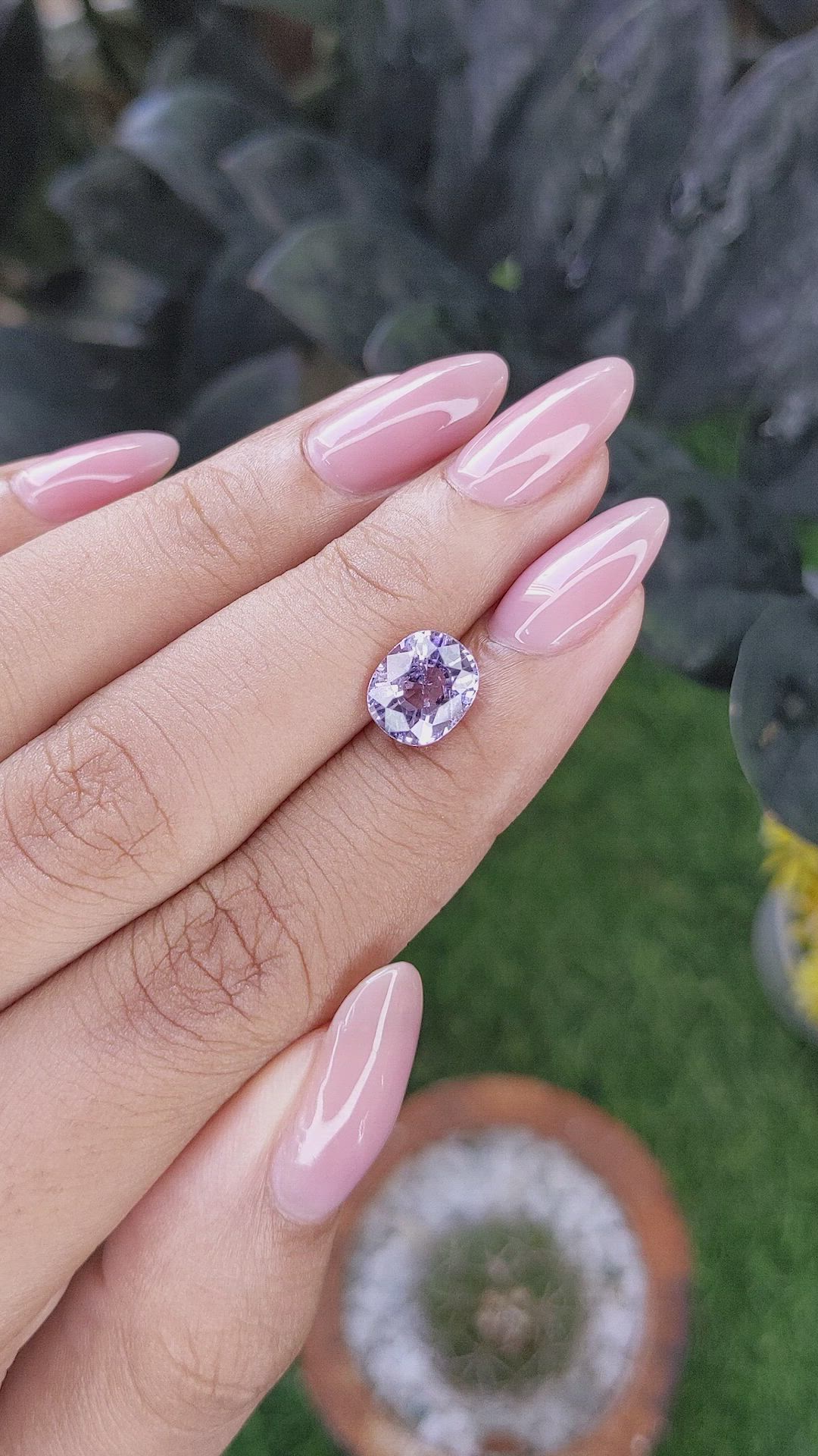 2.36 Ct. Purple Spinel from South Africa Size Video