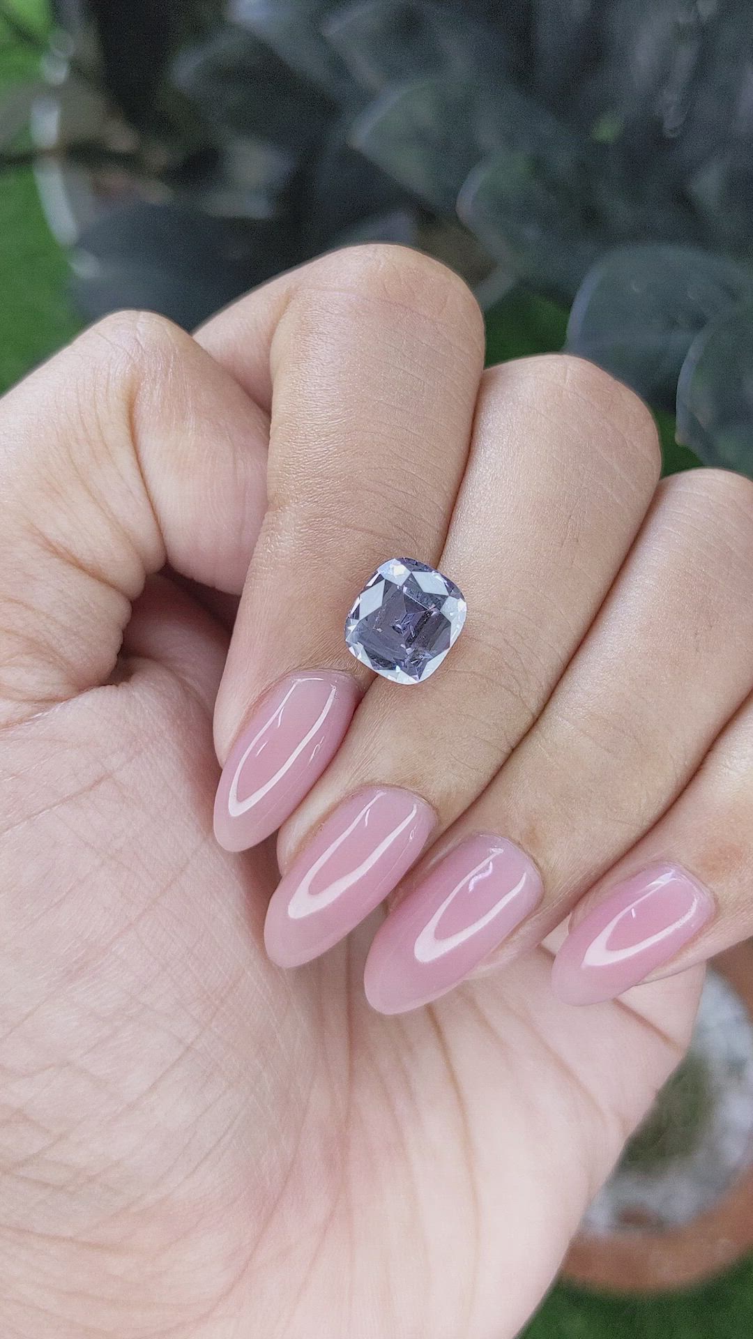 3.04 Ct. Purplish Blue Spinel from South Africa Size Video