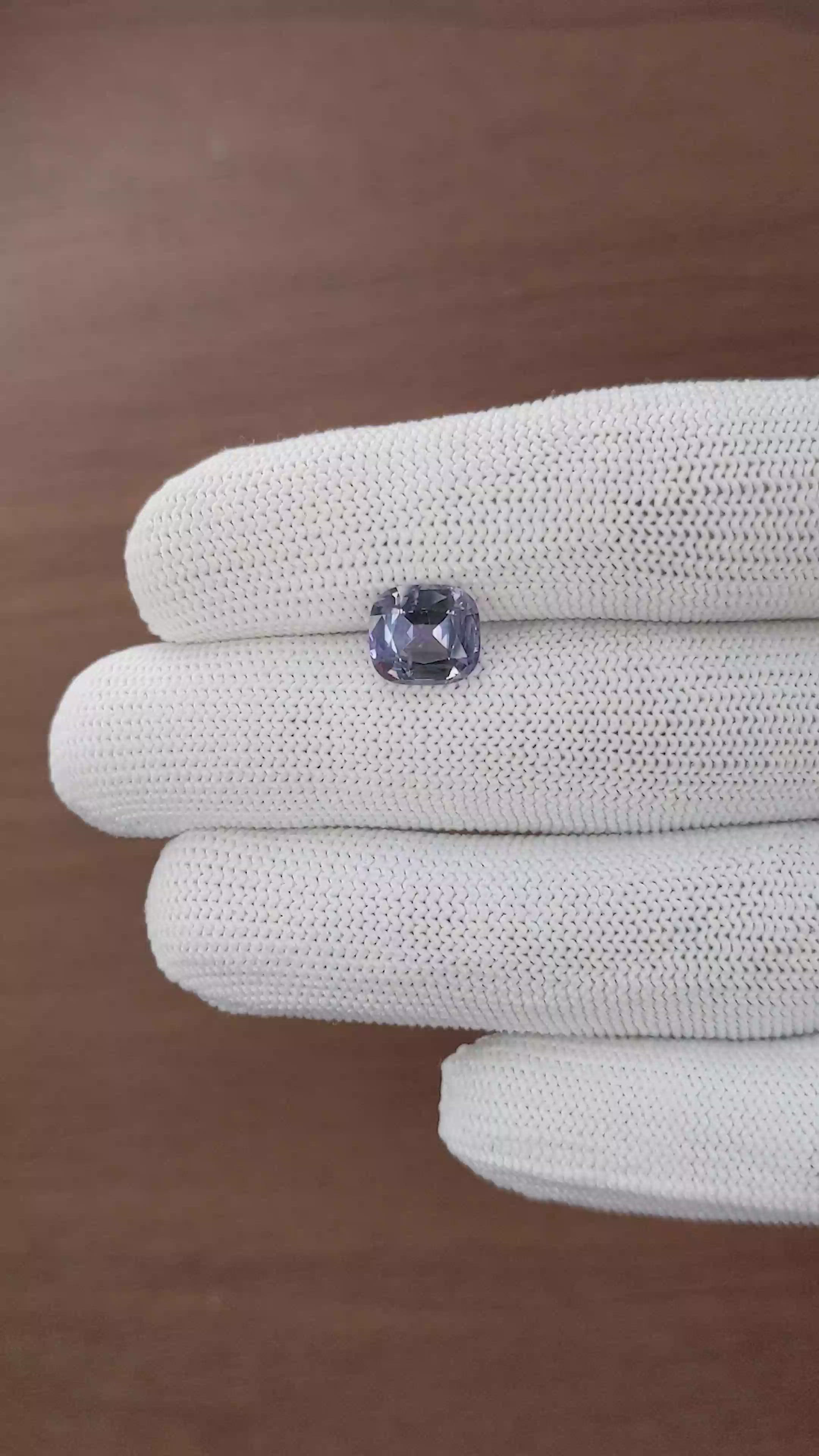 3.04 Ct. Purplish Blue Spinel from South Africa Size Video
