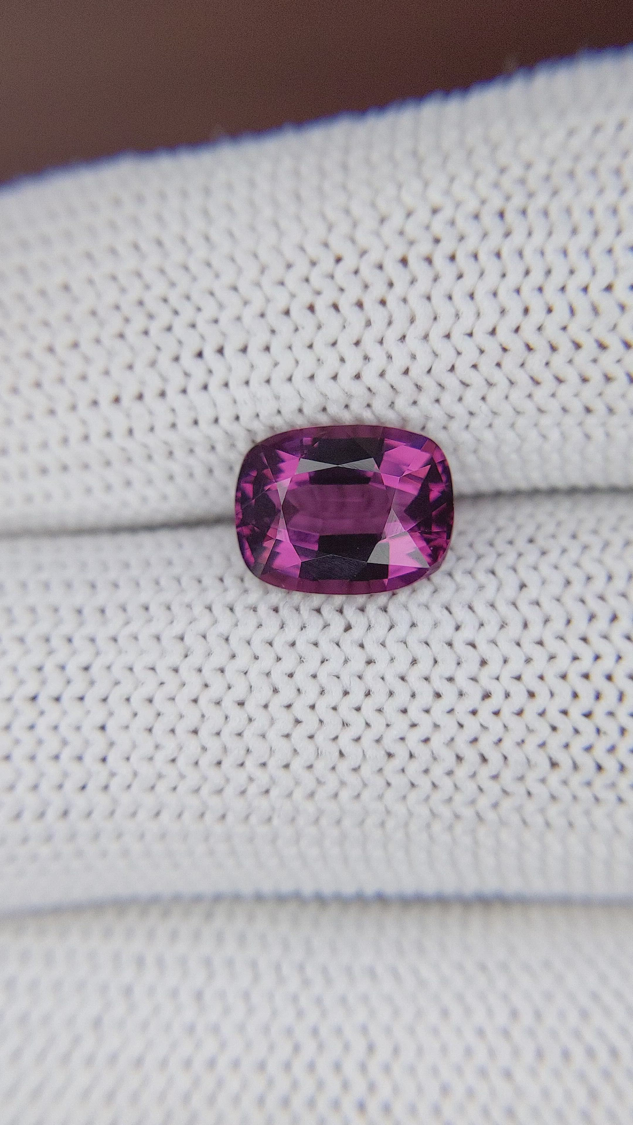 2.72 Ct. Purplish Pink Spinel from South Africa Size Video
