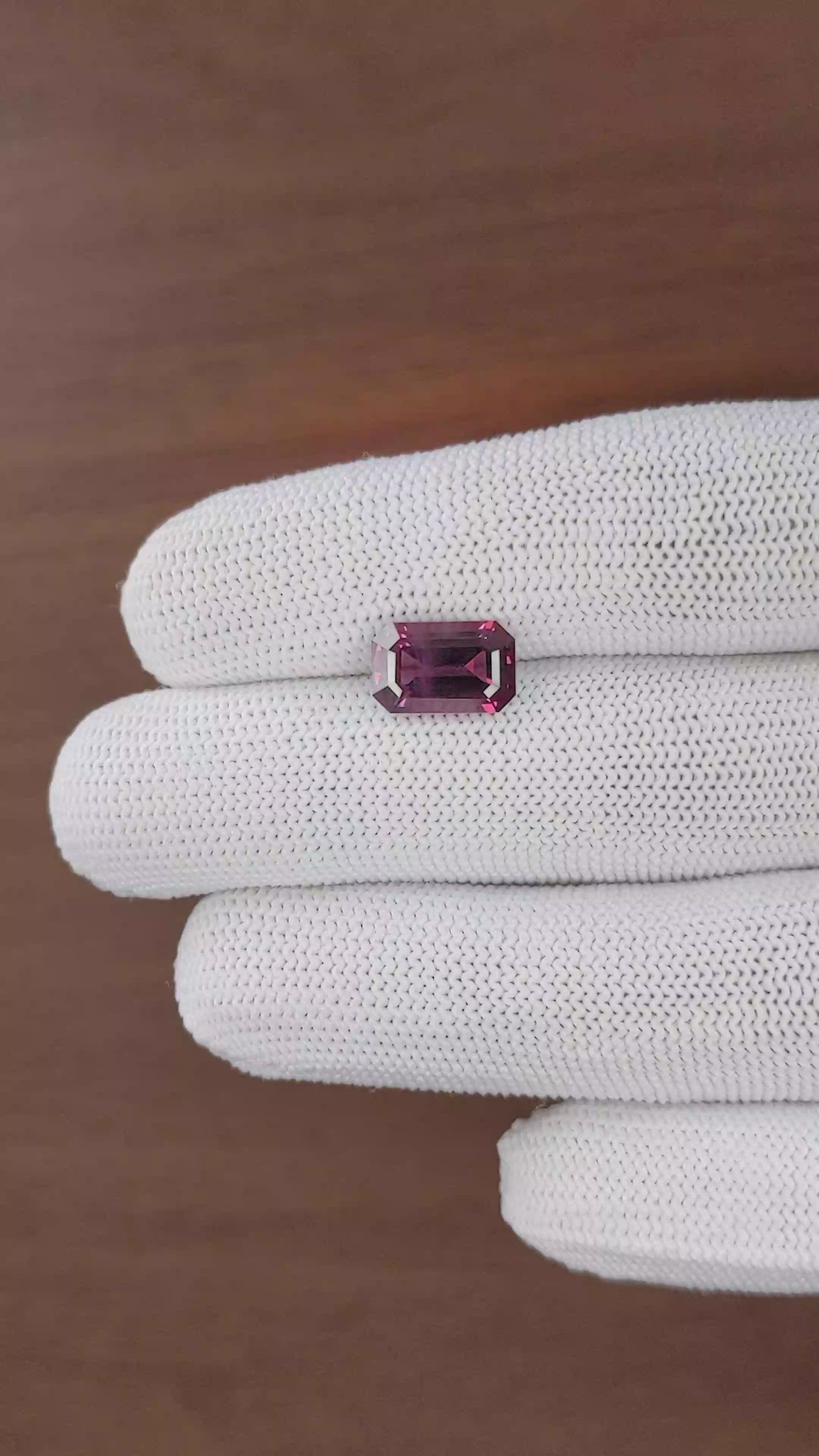 3.20 Ct. Pinkish Purple Spinel from South Africa Size Video
