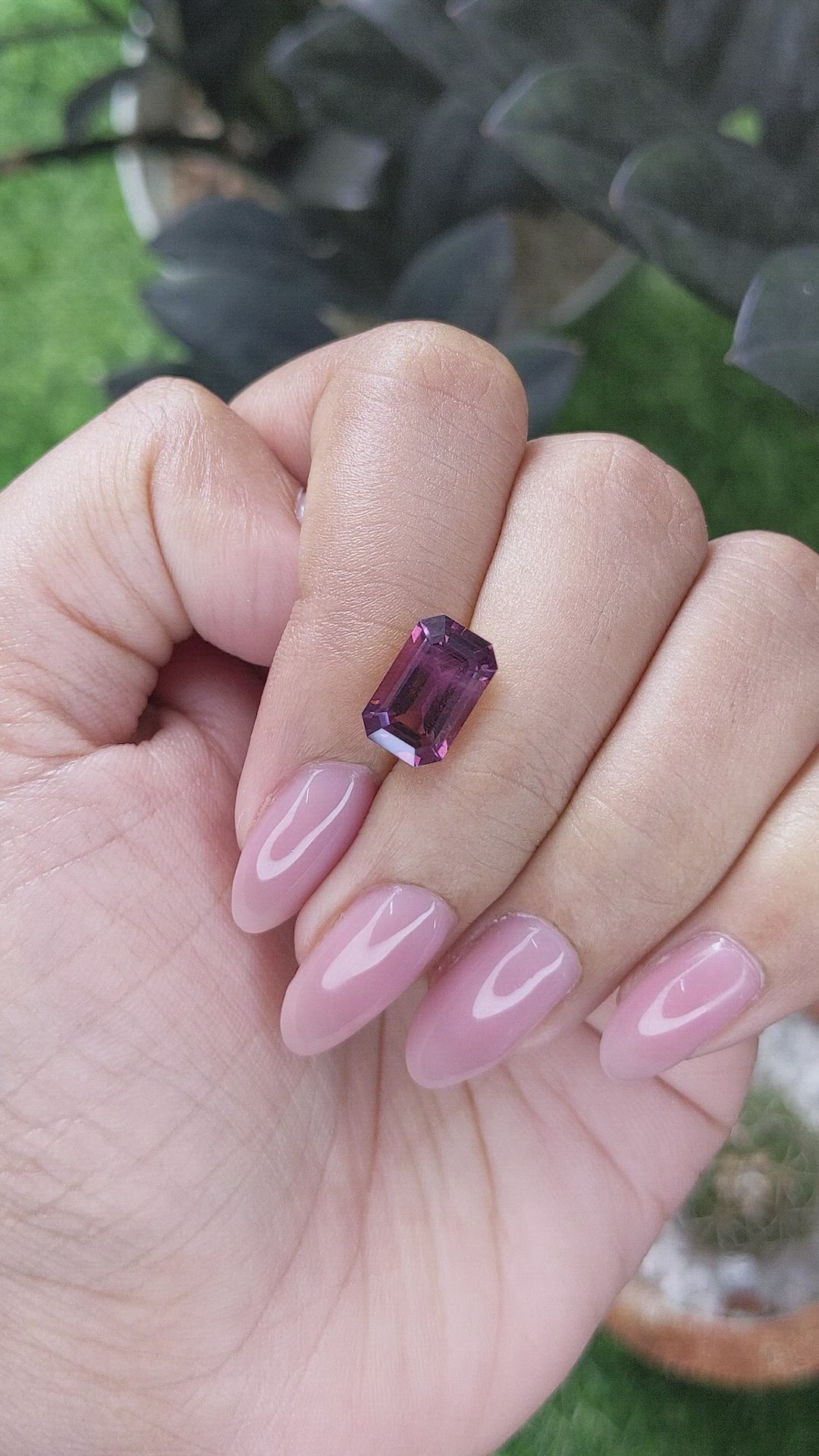 3.20 Ct. Pinkish Purple Spinel from South Africa Size Video