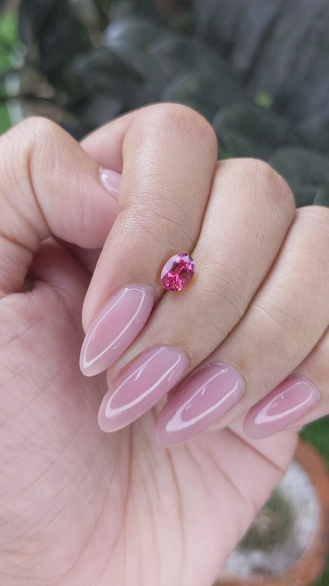 0.76 Ct. Pink Spinel from Burma (Myanmar) Size Video