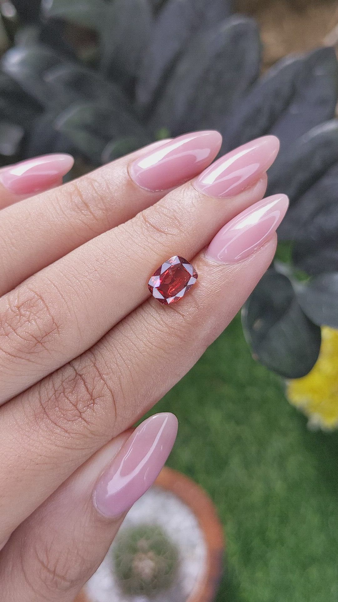 1.76 Ct. Red Spinel from Burma (Myanmar) Size Video