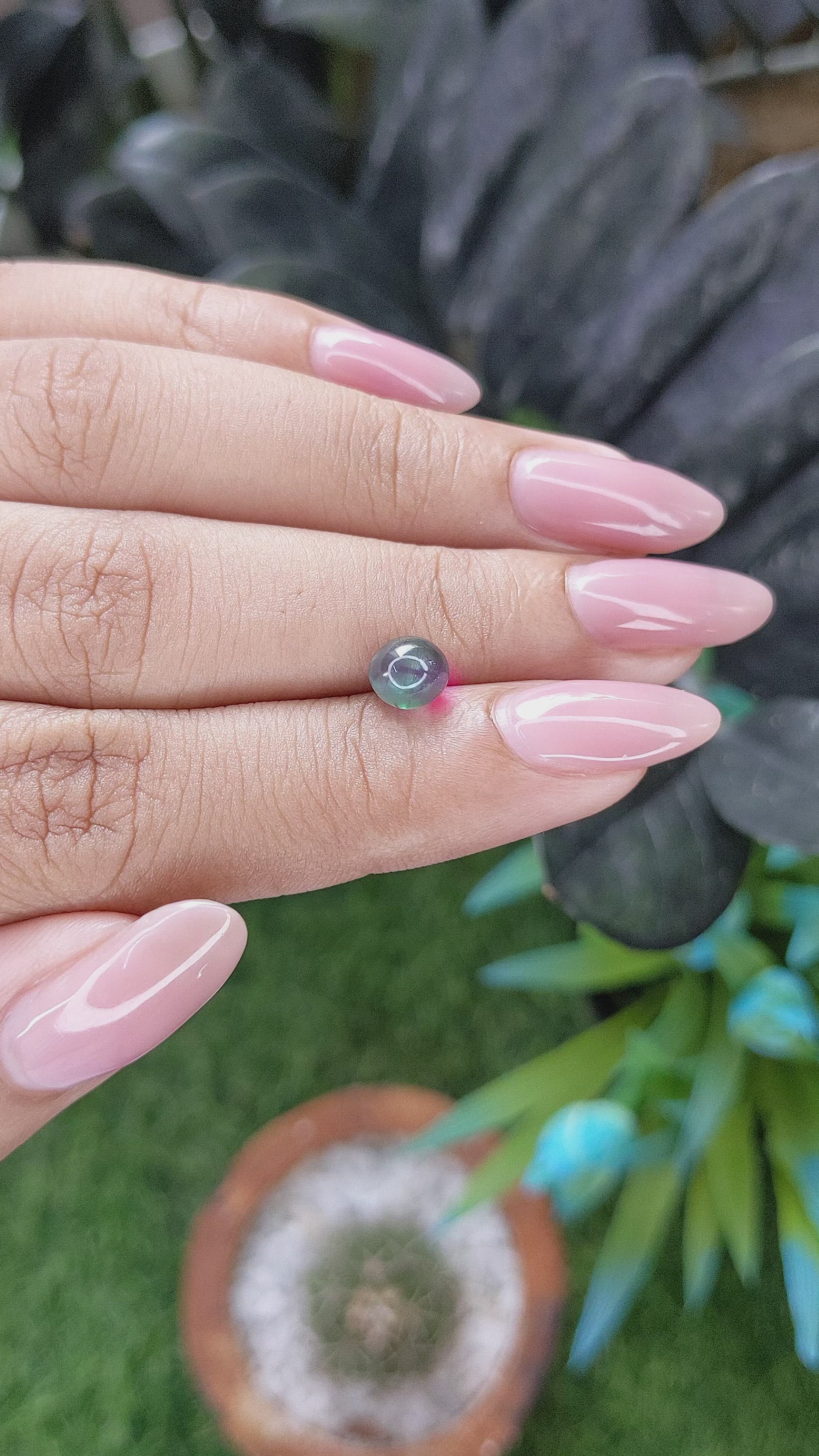 1.65 Ct. Cabochon Alexandrite from India Size Video