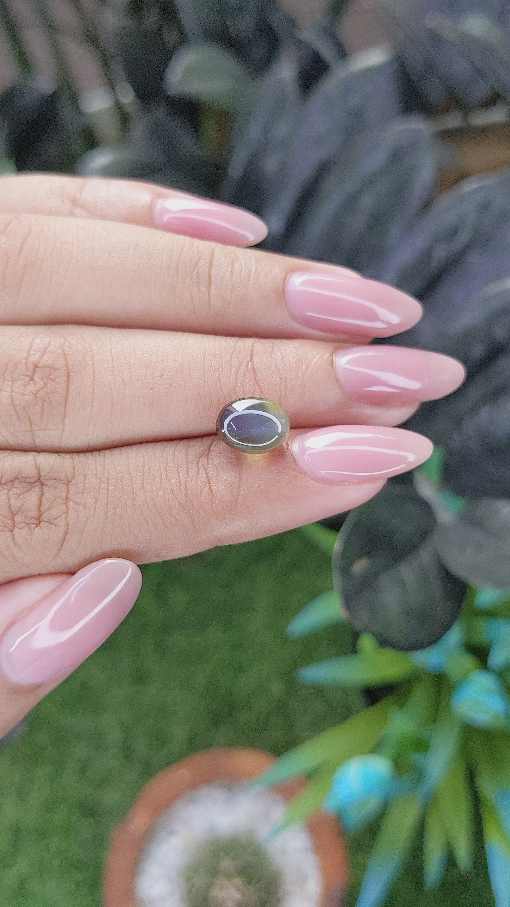 3.60 Ct. Cabochon Alexandrite from Tanzania Size Video