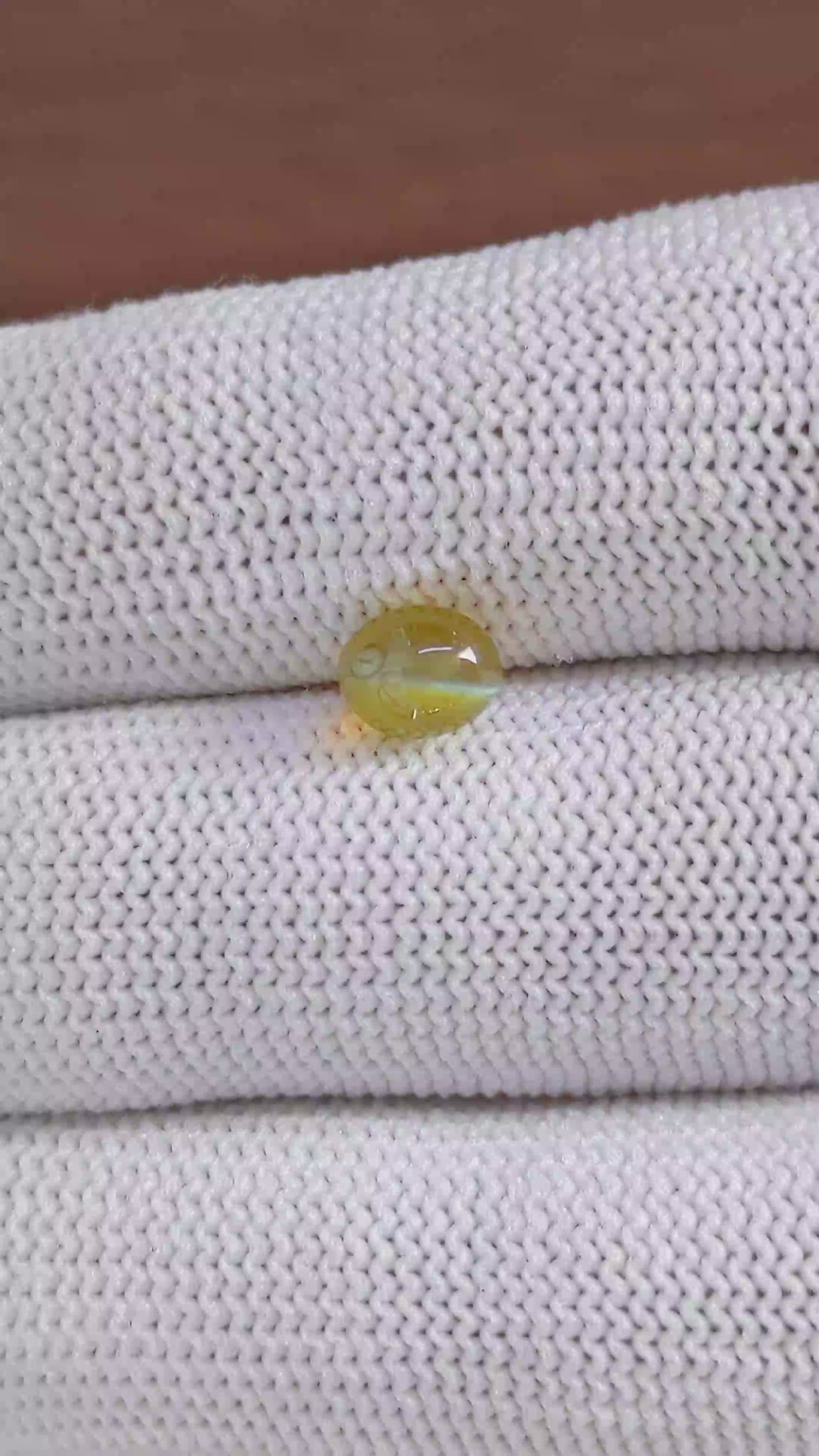 1.72 Ct. Greenish Yellow Cabochon Chrysoberyl from Madagascar Size Video