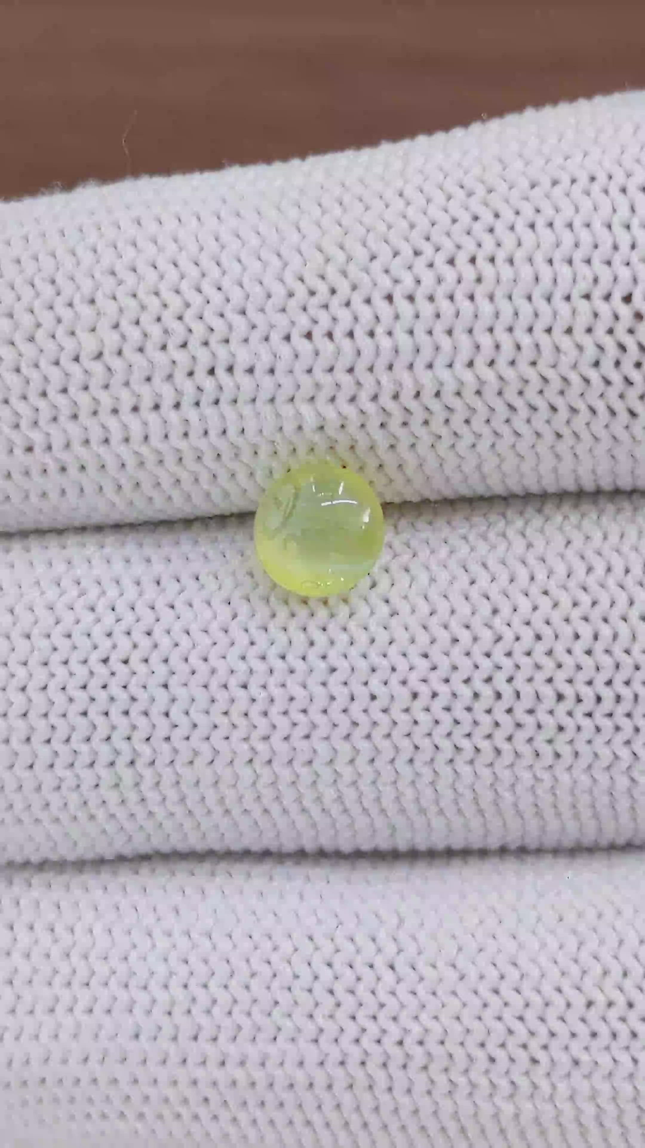 1.58 Ct. Yellowish Green Cabochon Chrysoberyl from Ceylon (Sri Lanka) Size Video