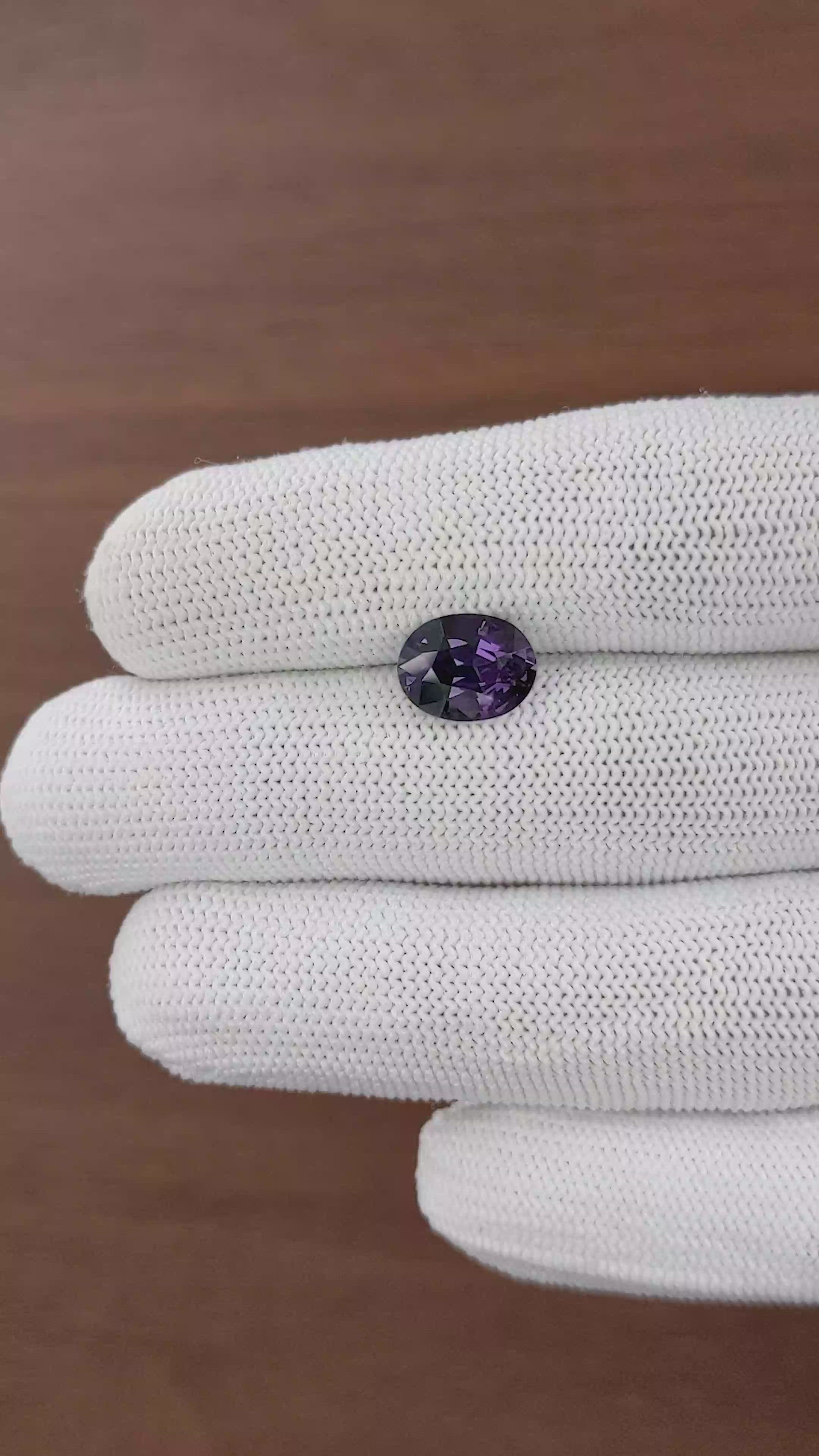 3.46 Ct. Purple Spinel from Tanzania Size Video