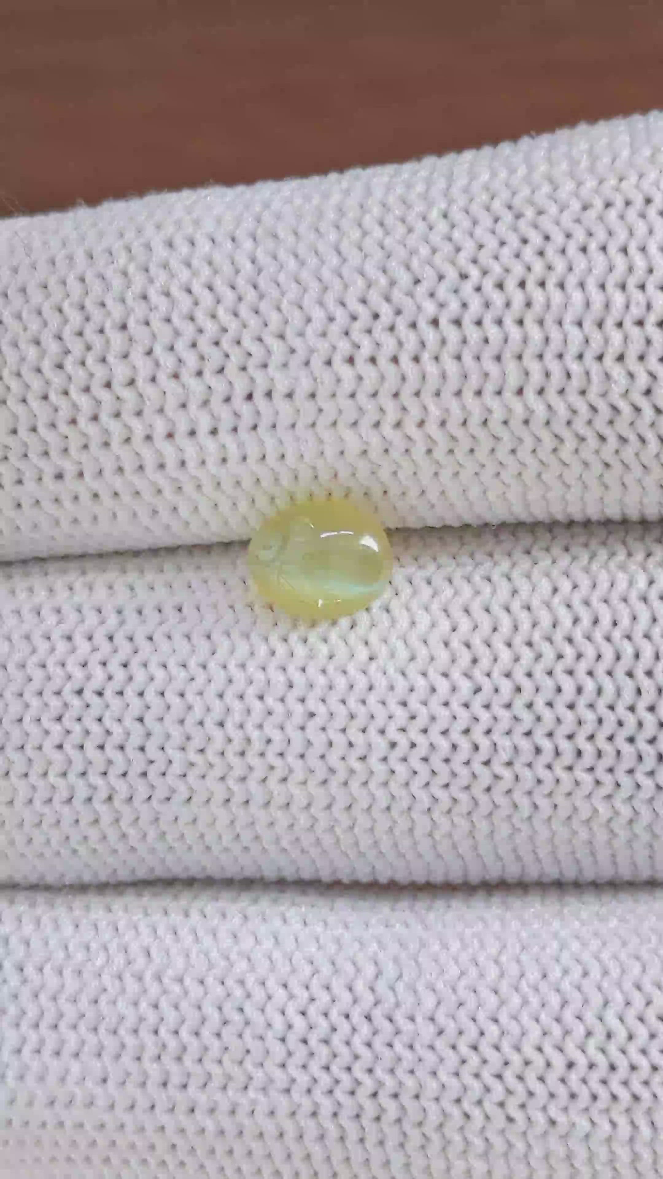 1.44 Ct. Yellowish Green Cabochon Chrysoberyl from Ceylon (Sri Lanka) Size Video