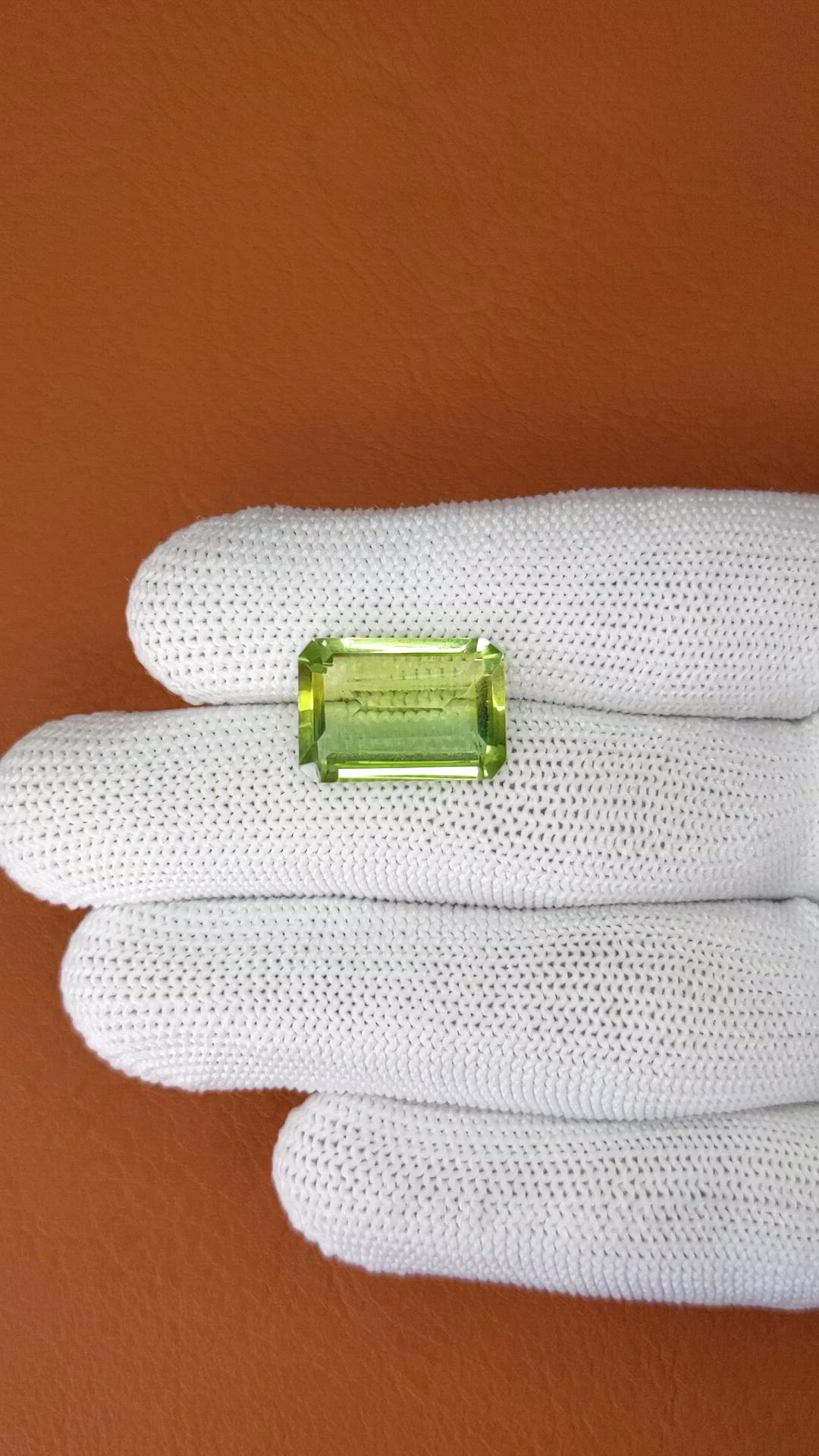 9.07 Ct. Yellowish Green Prasiolite from Madagascar Size Video