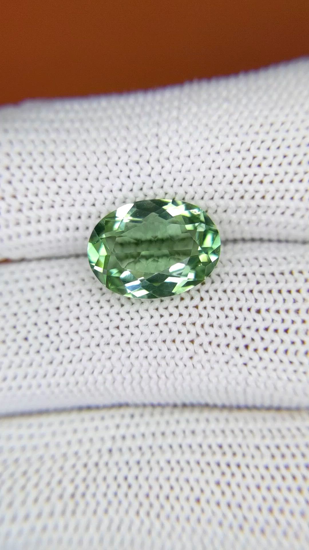 4.25 Ct. Green Prasiolite from Madagascar Size Video