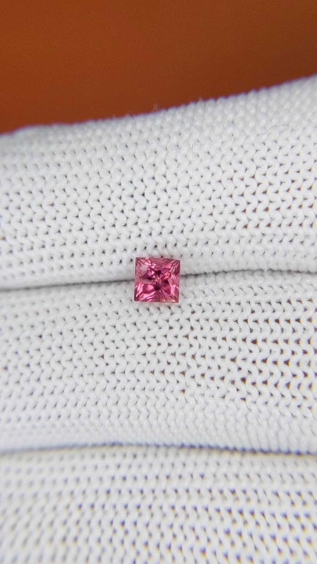 0.44 Ct. Purplish Pink Rhodolite Garnet from Ceylon (Sri Lanka) Size Video