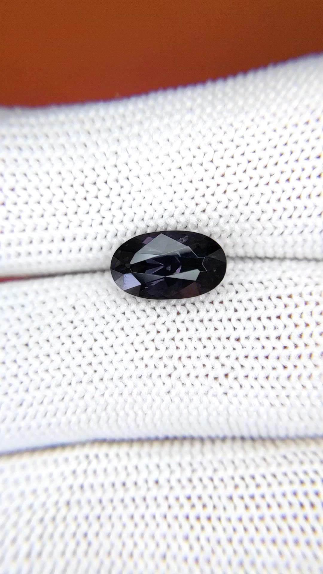 2.94 Ct. Purple Spinel from Ceylon (Sri Lanka) Size Video