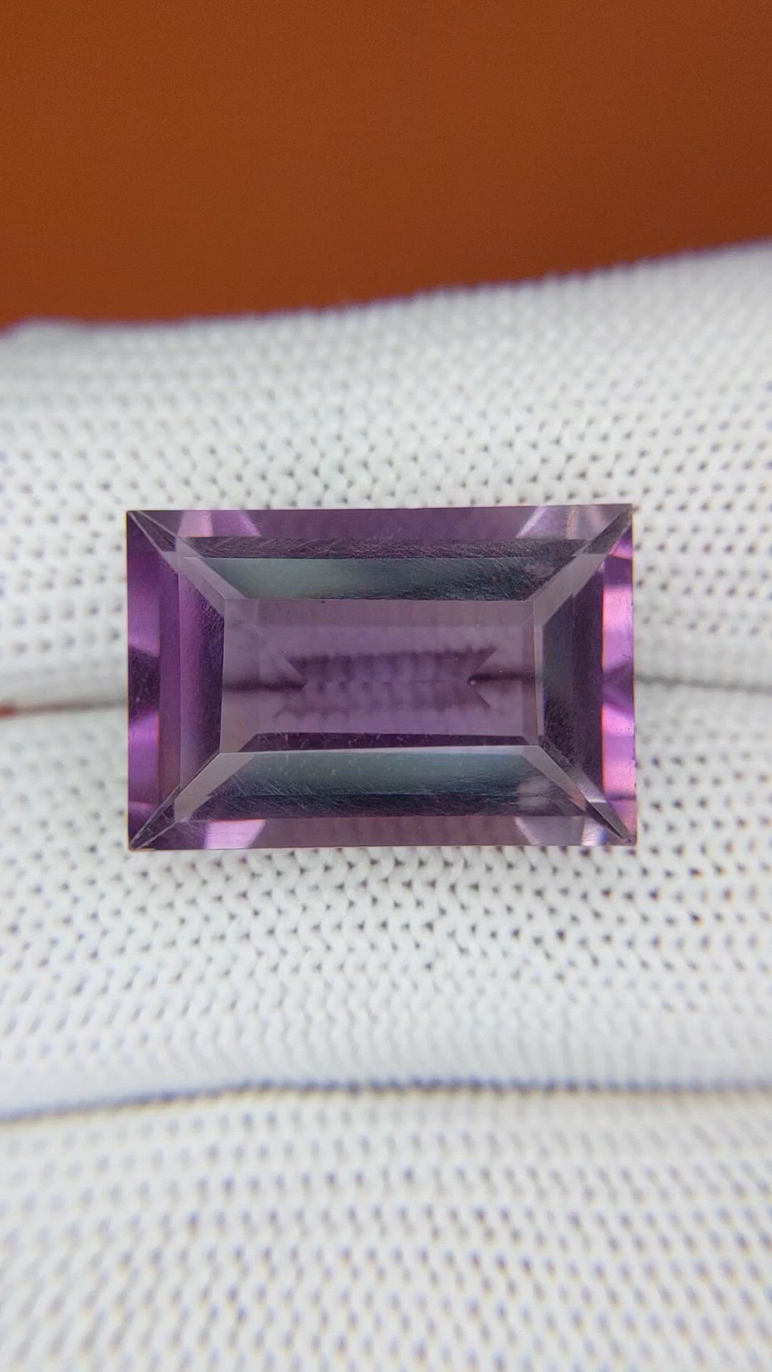 15.30 Ct. Purple Amethyst from Brazil Size Video