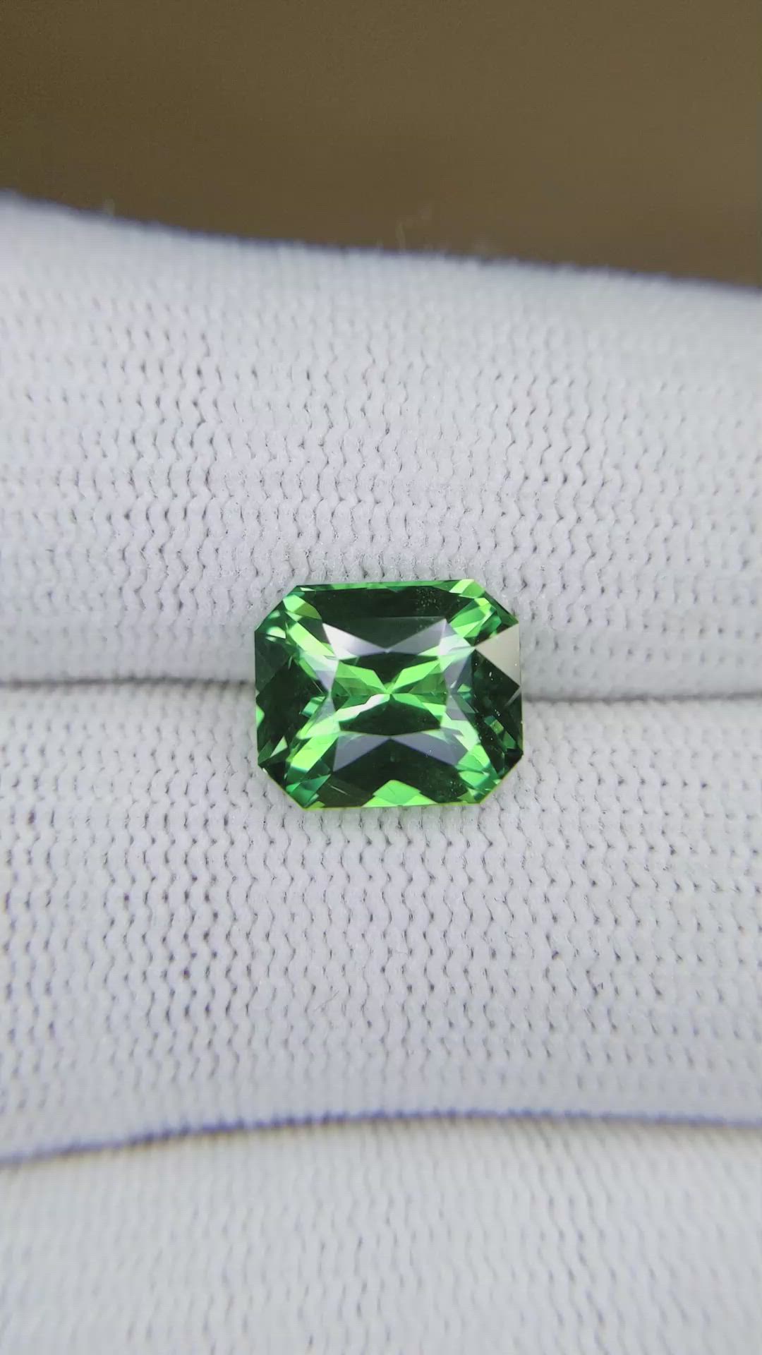 4.05 Ct. Tsavorite Garnet from Madagascar Size Video