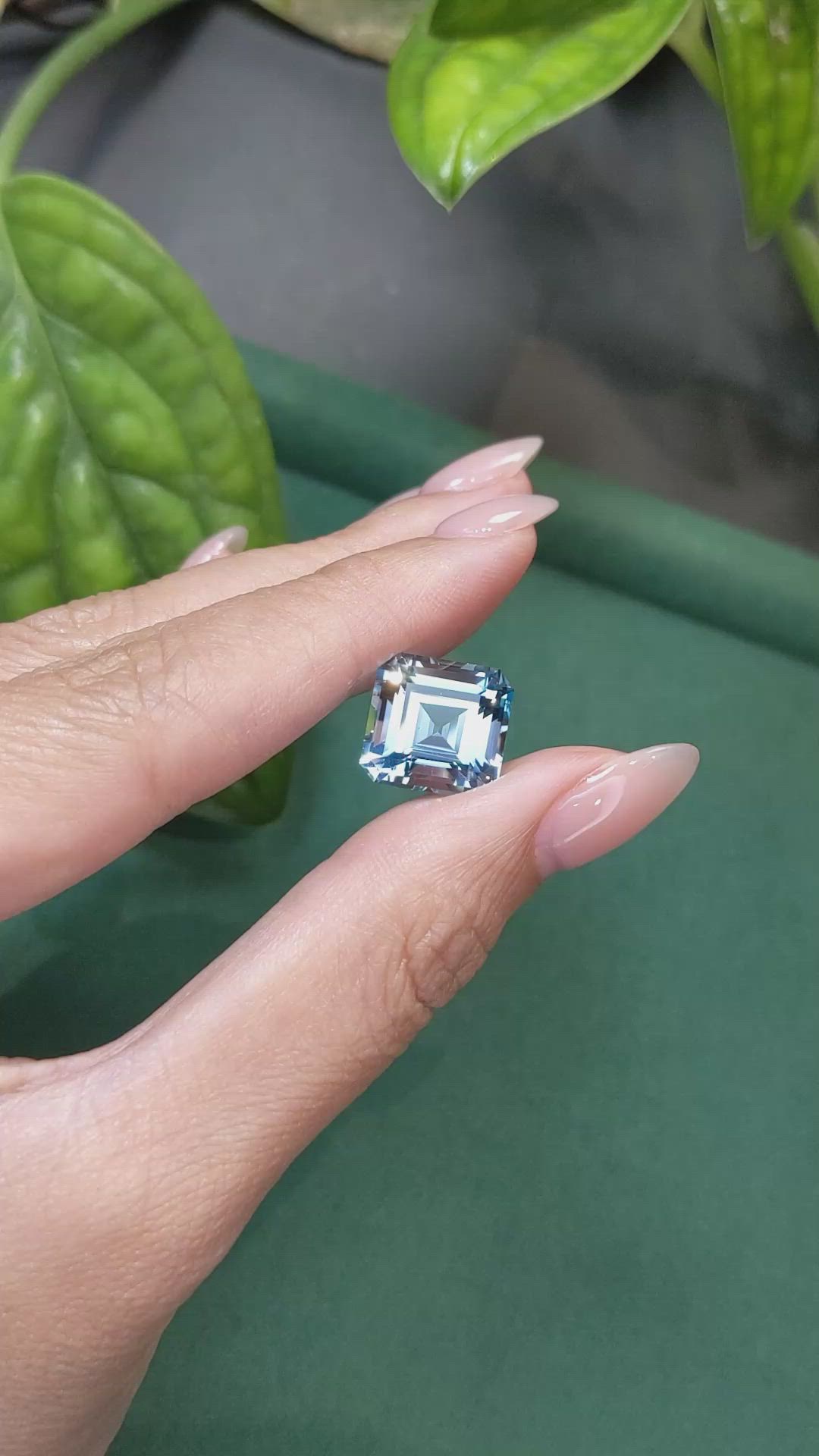 12.27 Ct. Blue Topaz from Brazil Size Video