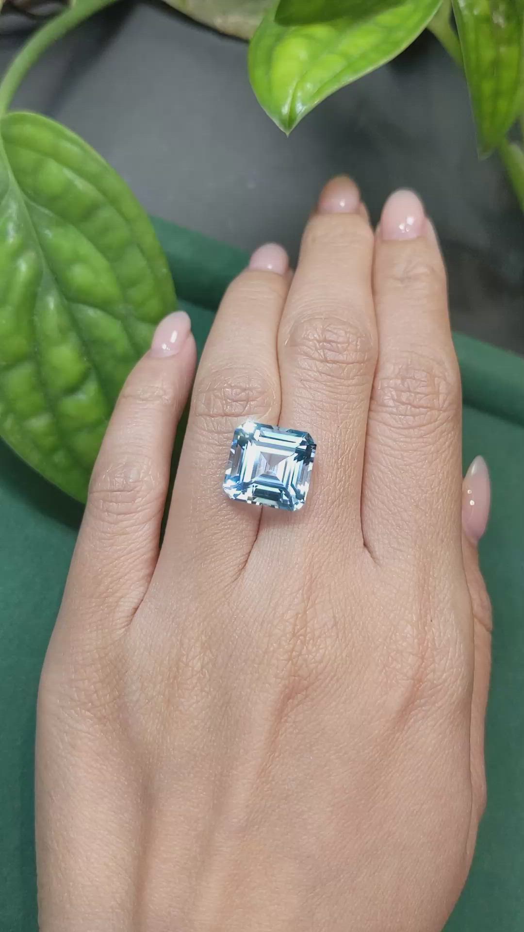 12.27 Ct. Blue Topaz from Brazil Size Video