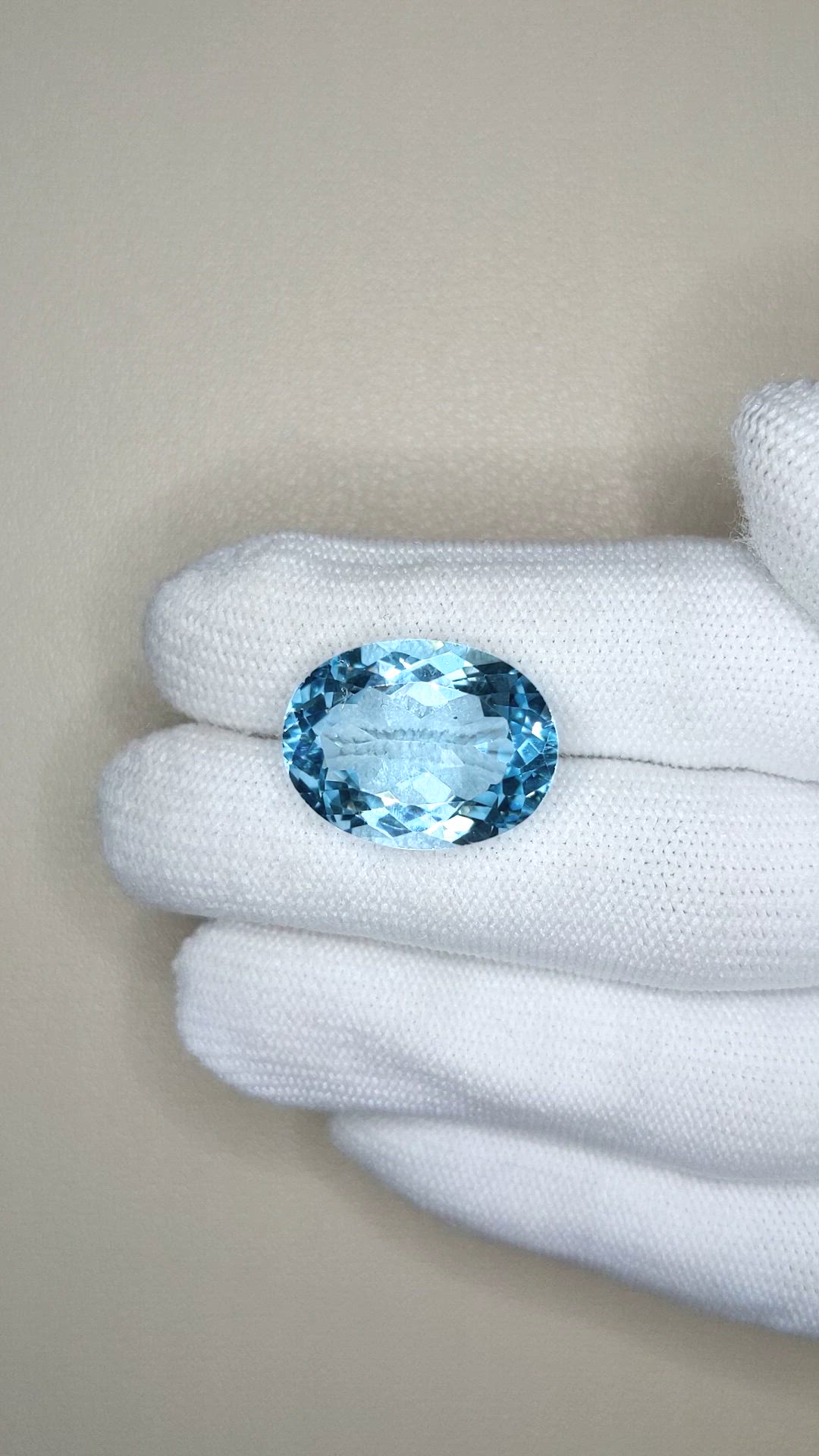 22.29 Ct. Blue Topaz from Brazil Size Video