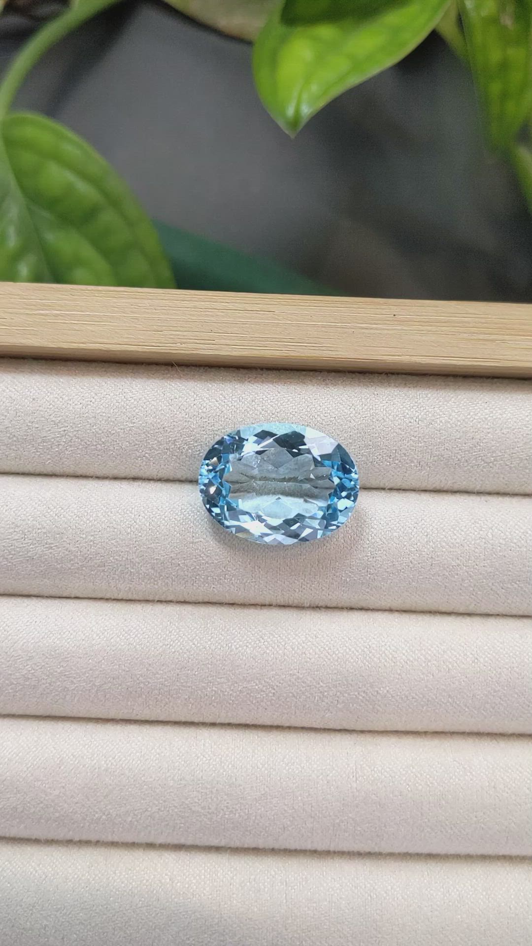 22.29 Ct. Blue Topaz from Brazil Size Video