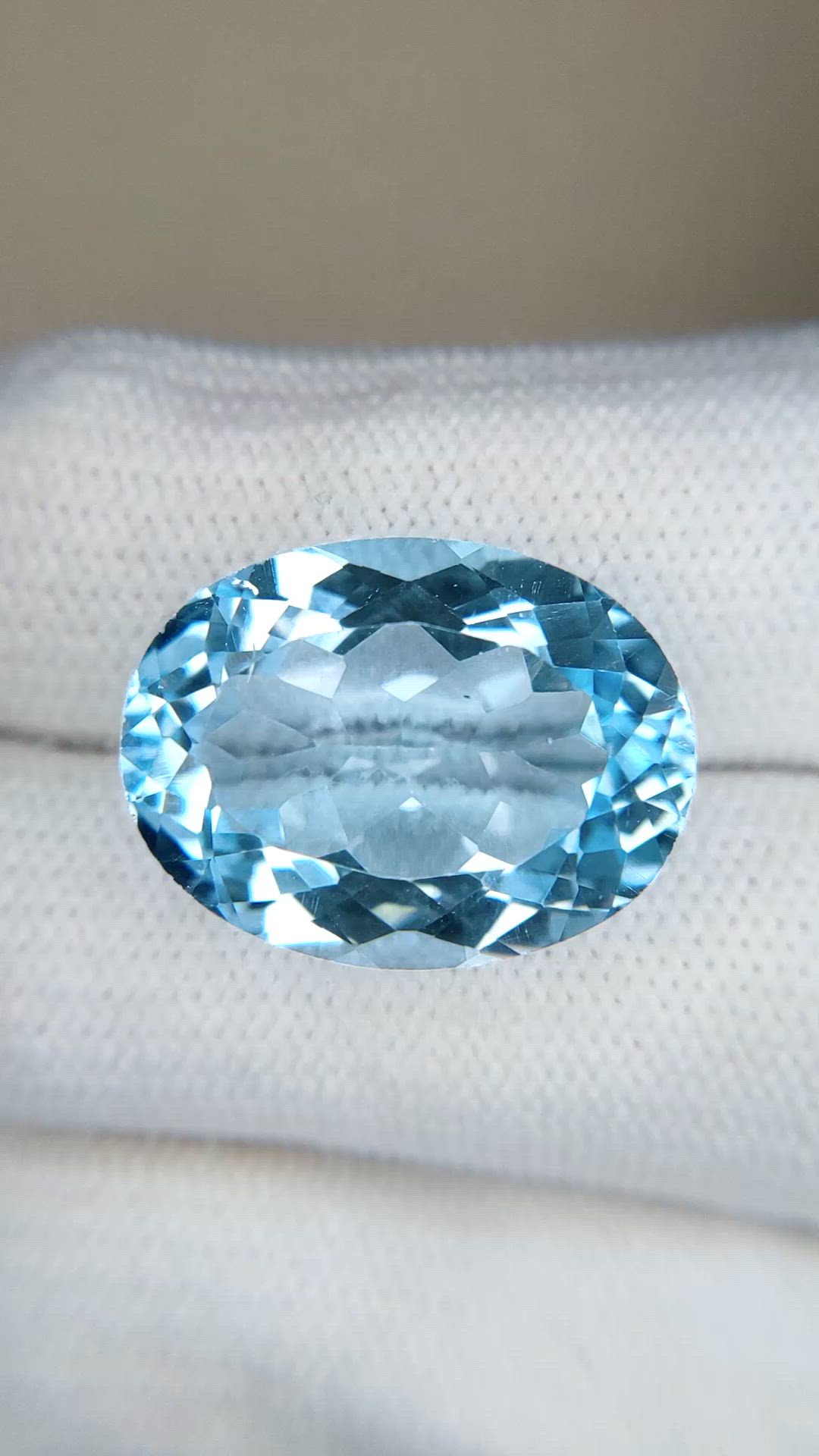 22.29 Ct. Blue Topaz from Brazil Size Video