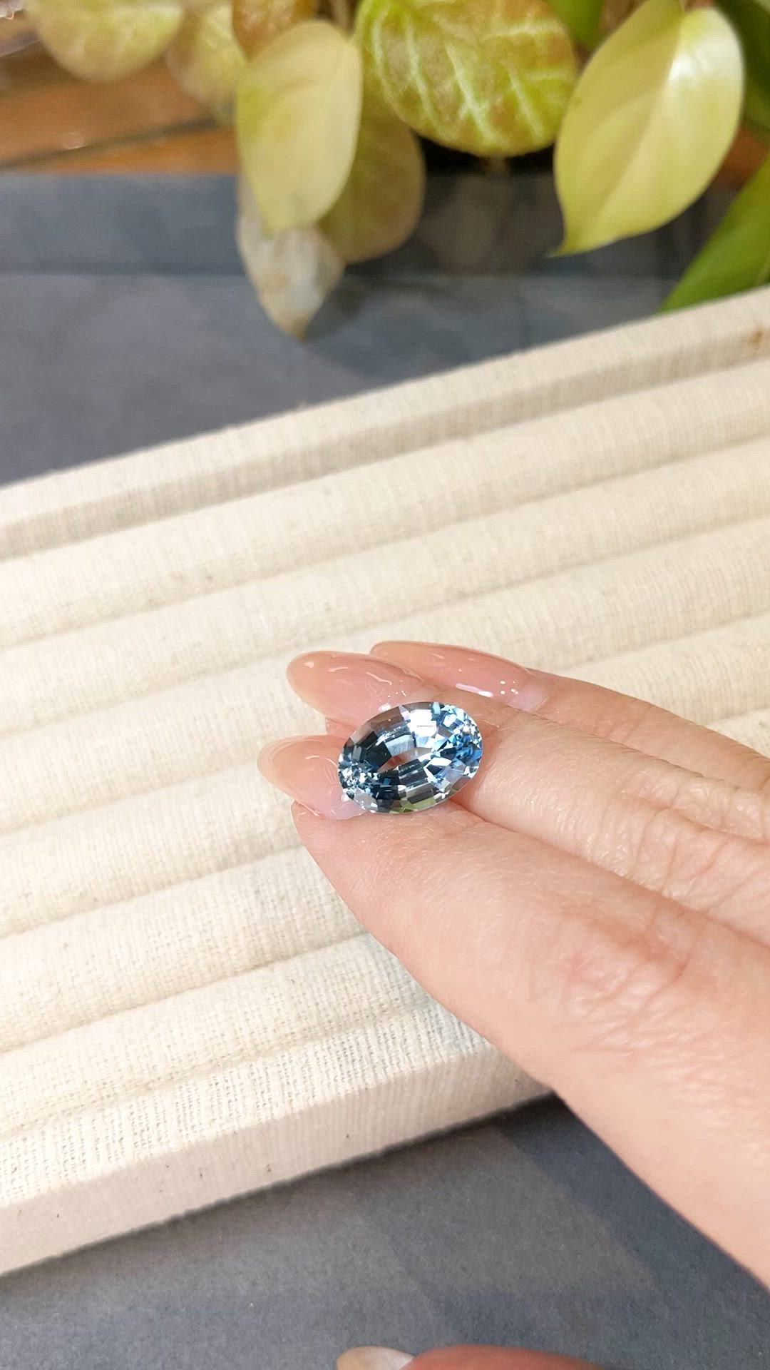 8.28 Ct. Blue Topaz from Brazil Size Video