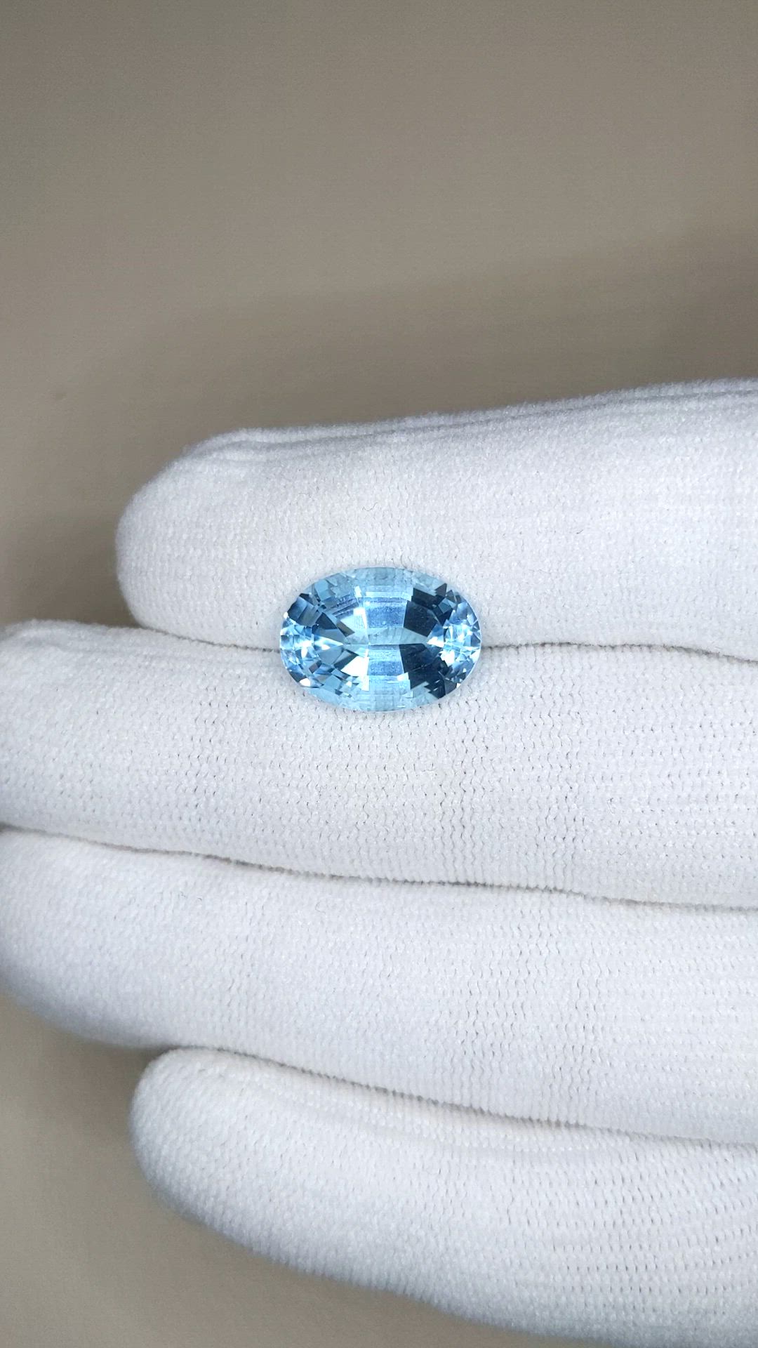 8.28 Ct. Blue Topaz from Brazil Size Video