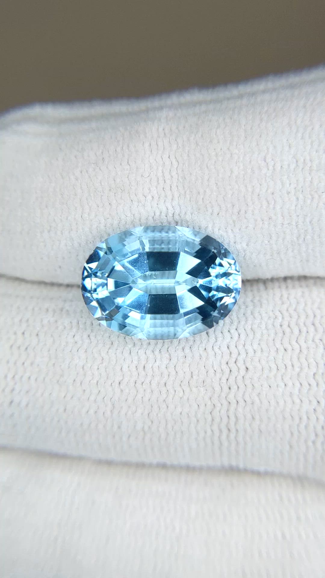 8.28 Ct. Blue Topaz from Brazil Size Video
