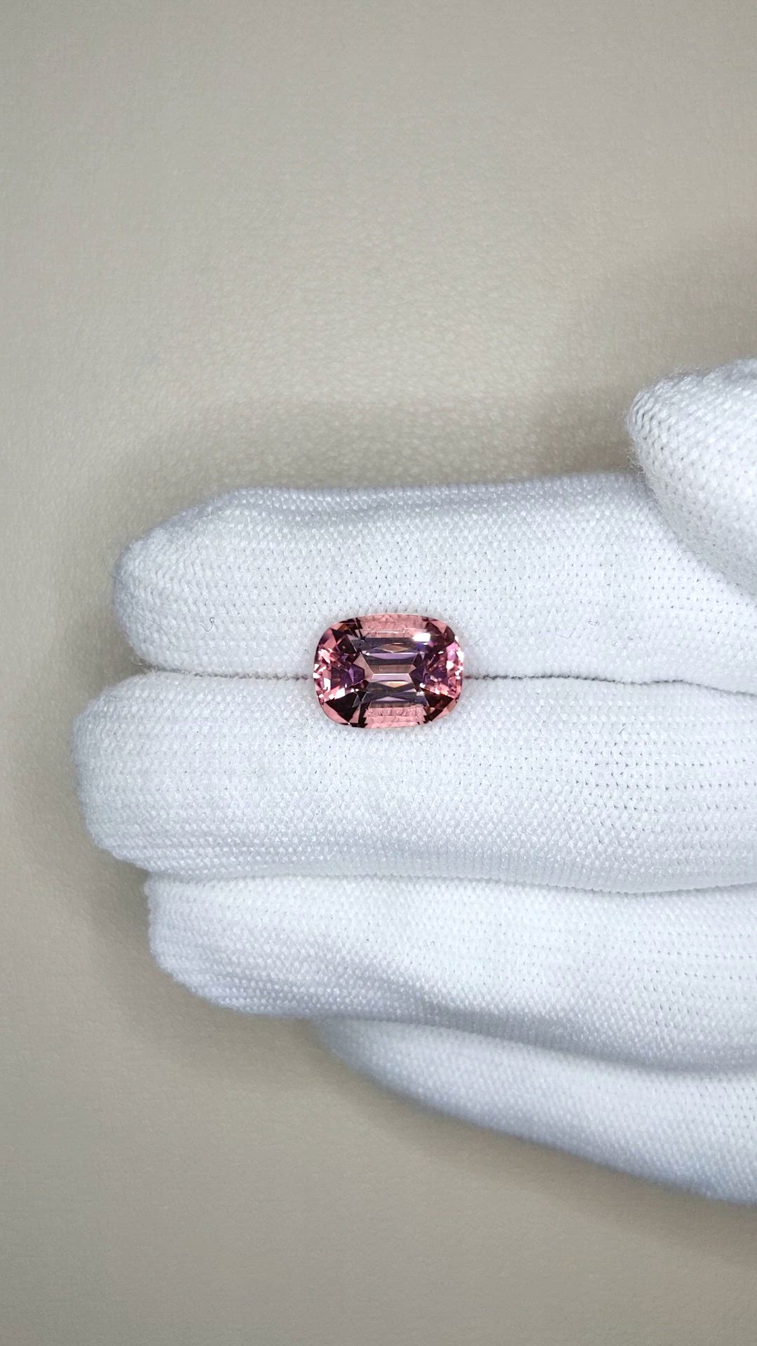 4.95 Ct. Pink Tourmaline from Mozambique Size Video