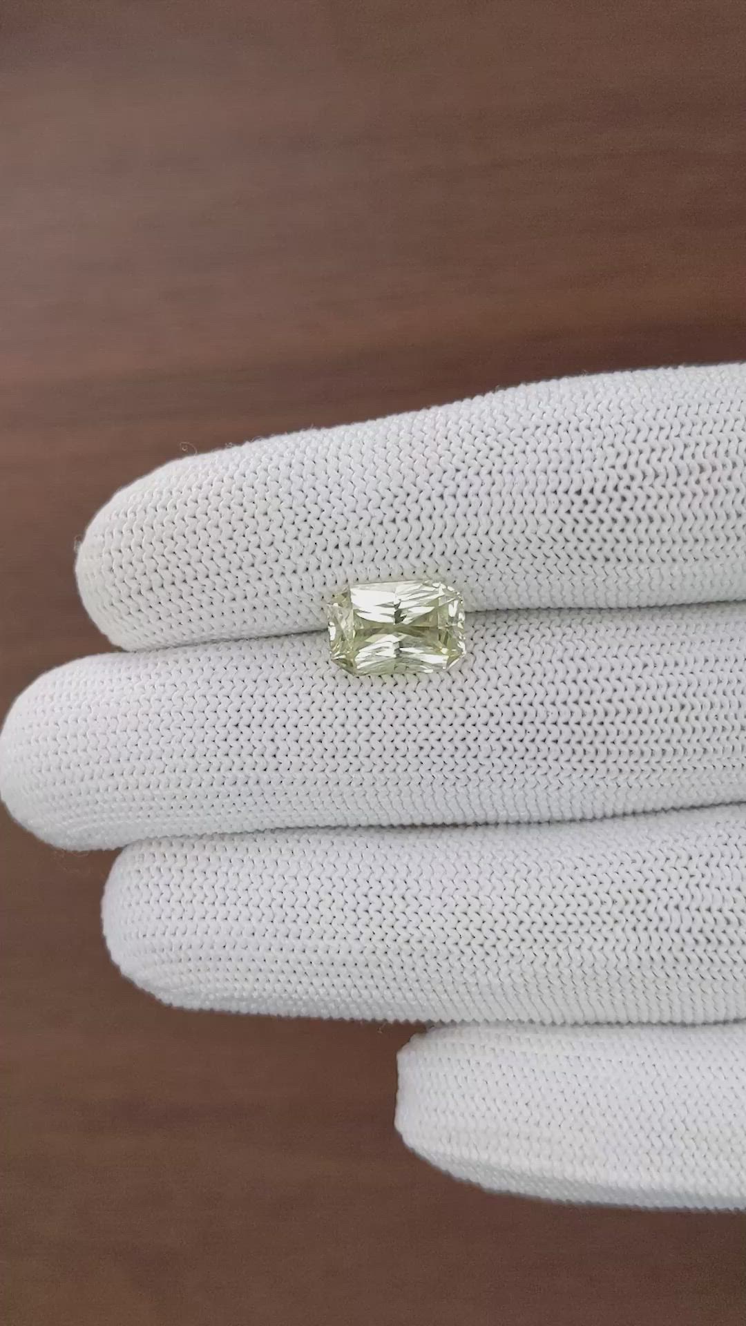 4.12 Ct. Yellow Chrysoberyl from Tanzania Size Video