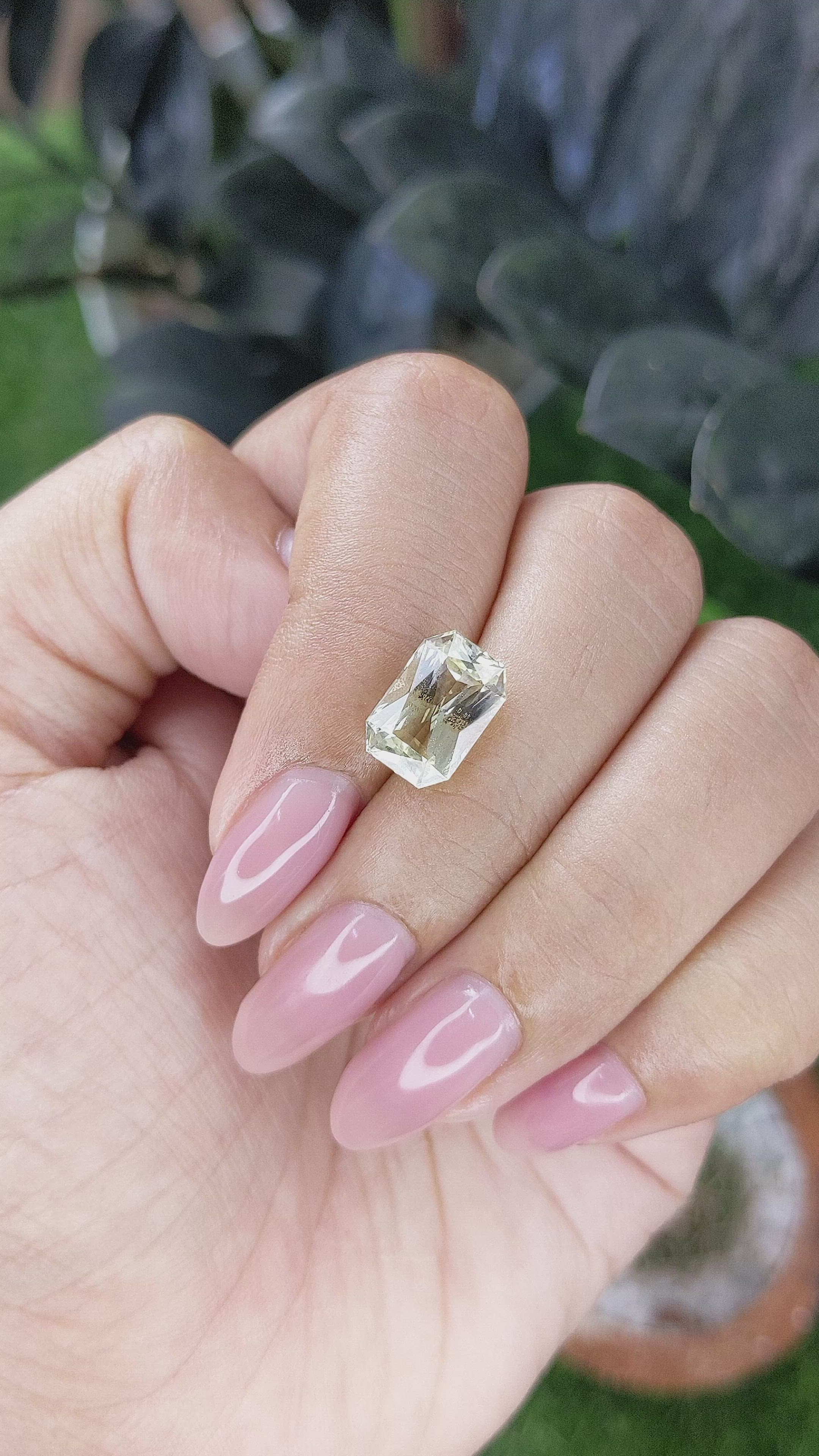 4.12 Ct. Yellow Chrysoberyl from Tanzania Size Video