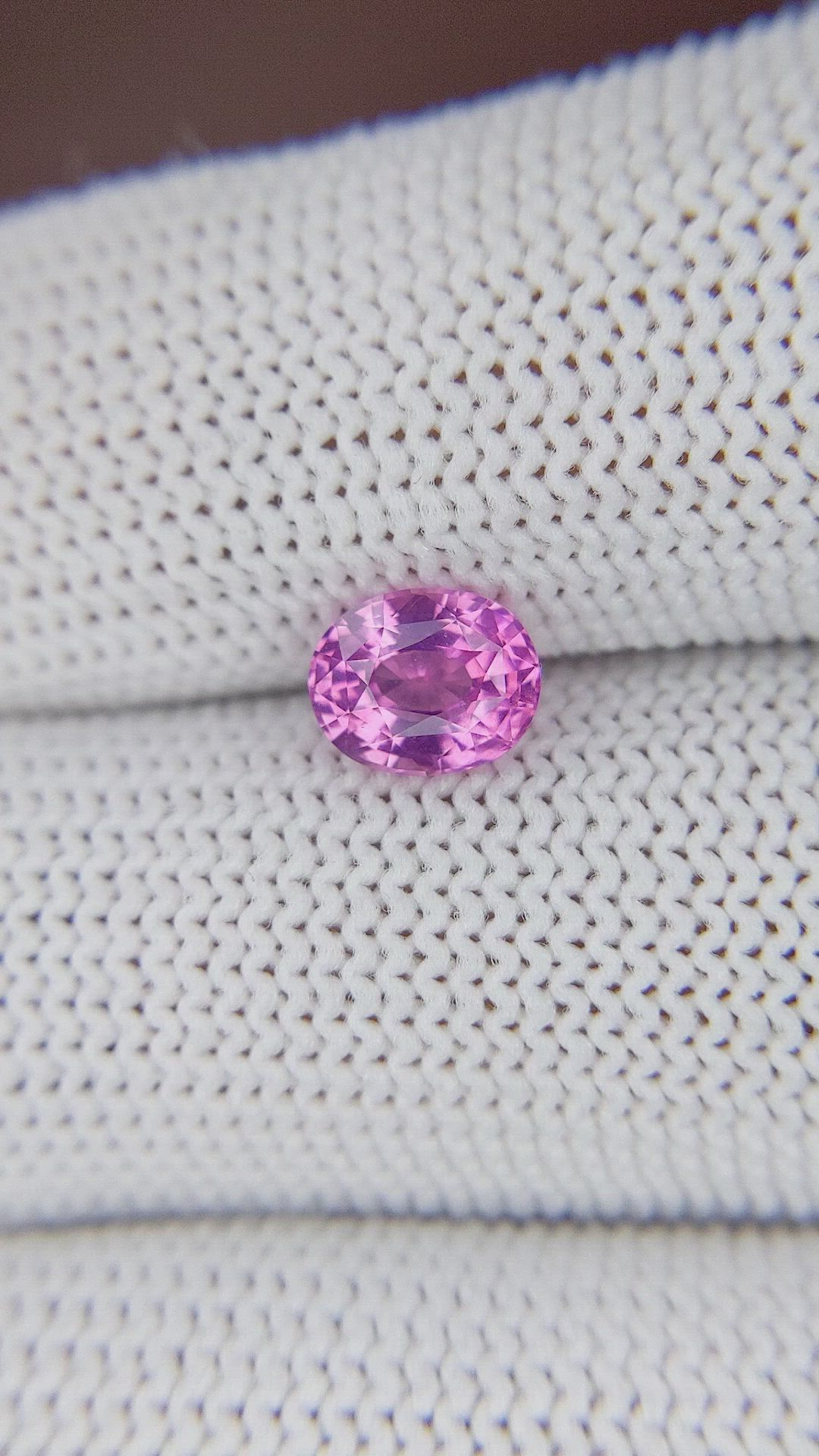 1.17 Ct. Purplish Pink Spinel from Tanzania Size Video
