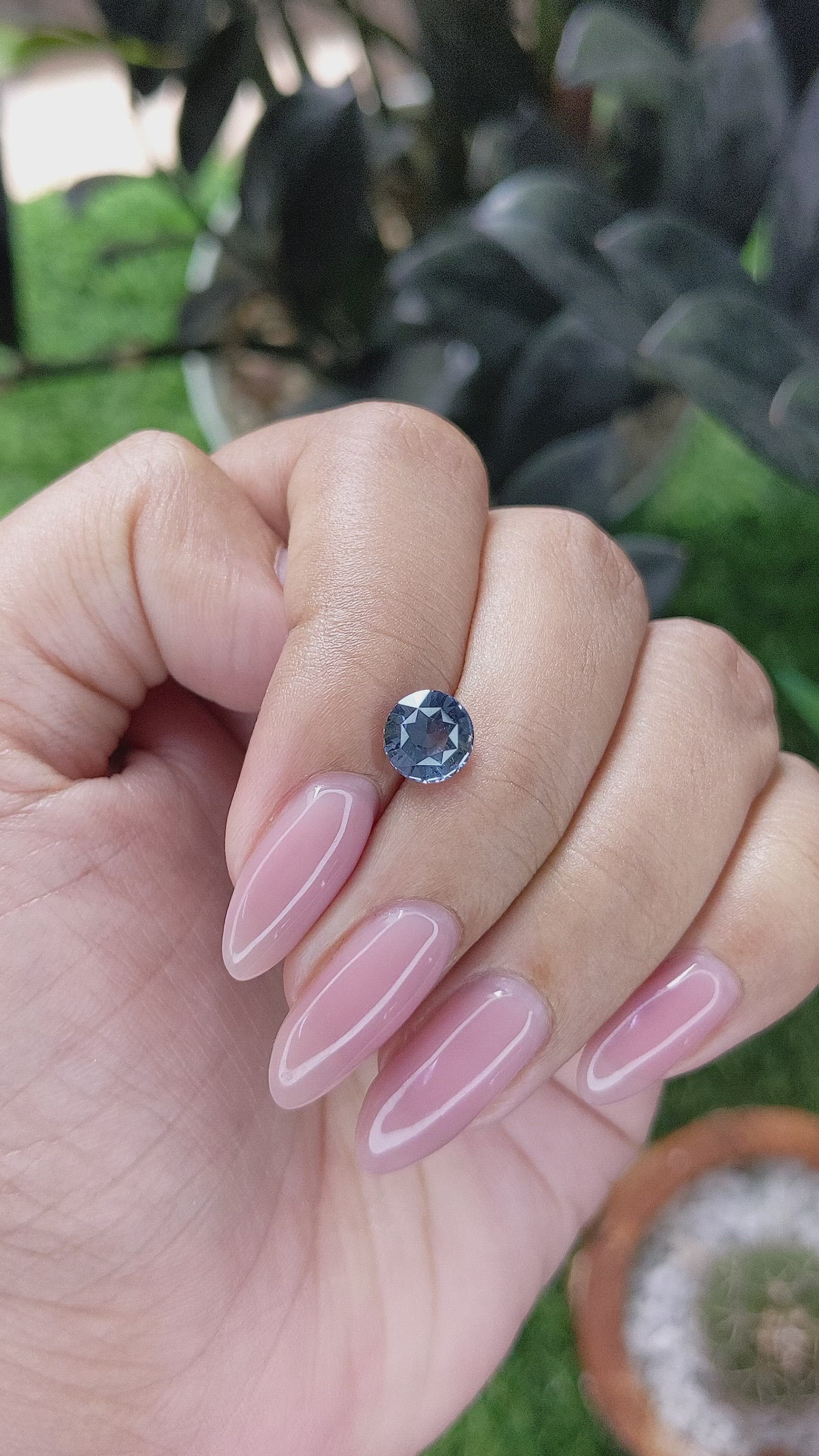 1.58 Ct. Blue Spinel from Tanzania Size Video