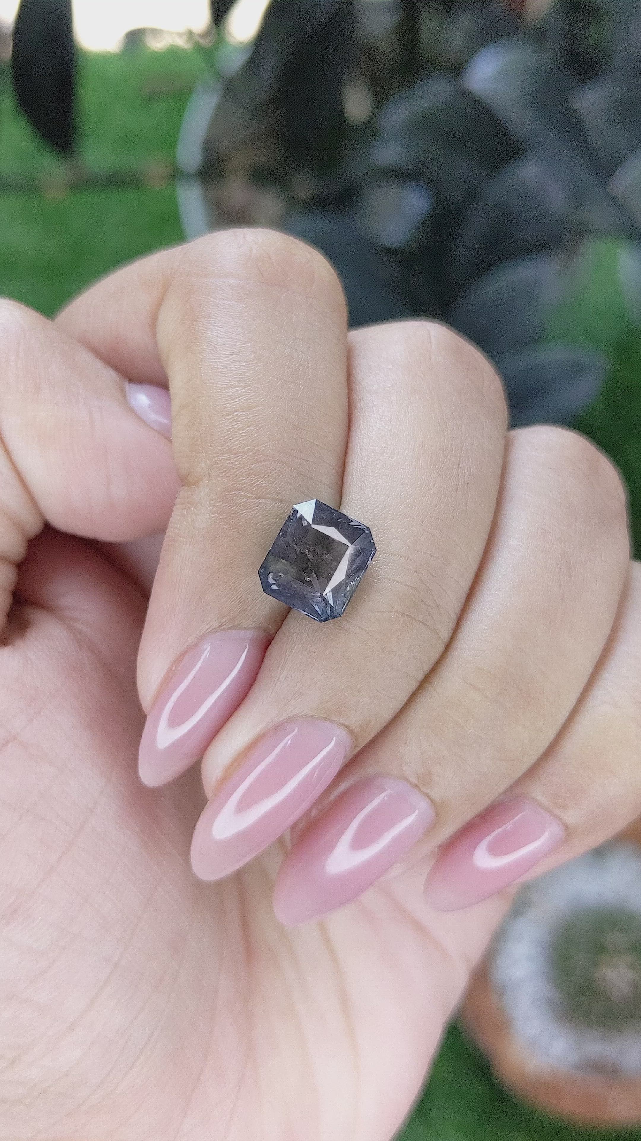 3.58 Ct. Purple Spinel from Tanzania Size Video