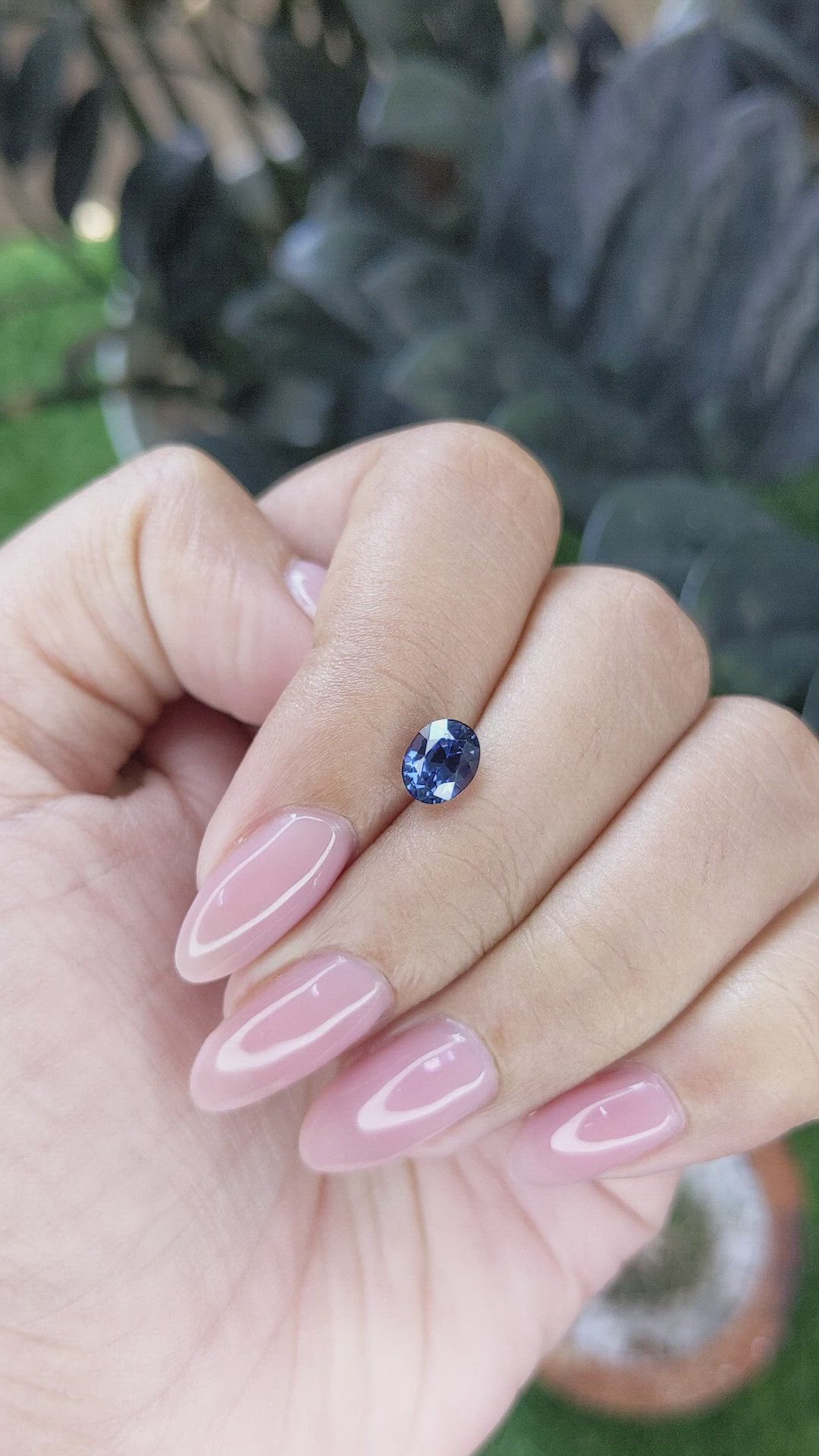 1.11 Ct. Blue Spinel from Ceylon (Sri Lanka) Size Video