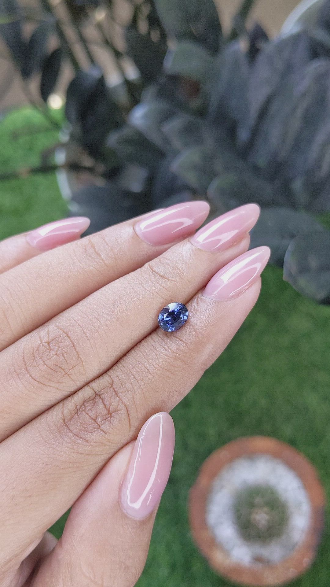 1.11 Ct. Blue Spinel from Ceylon (Sri Lanka) Size Video